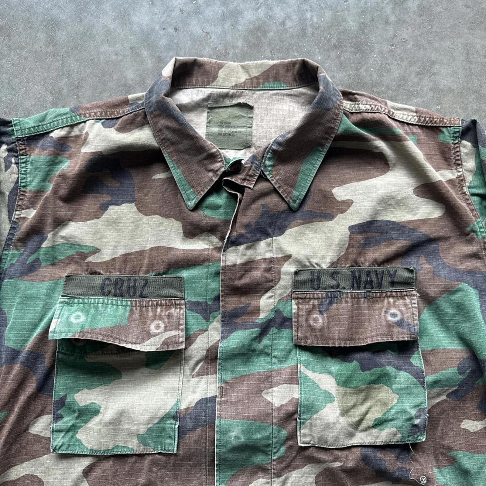 Other USA Navy Military Camouflage 1990’s Button Up Utility Jacket Size US M / EU 48-50 / 2 - 5 Thumbnail