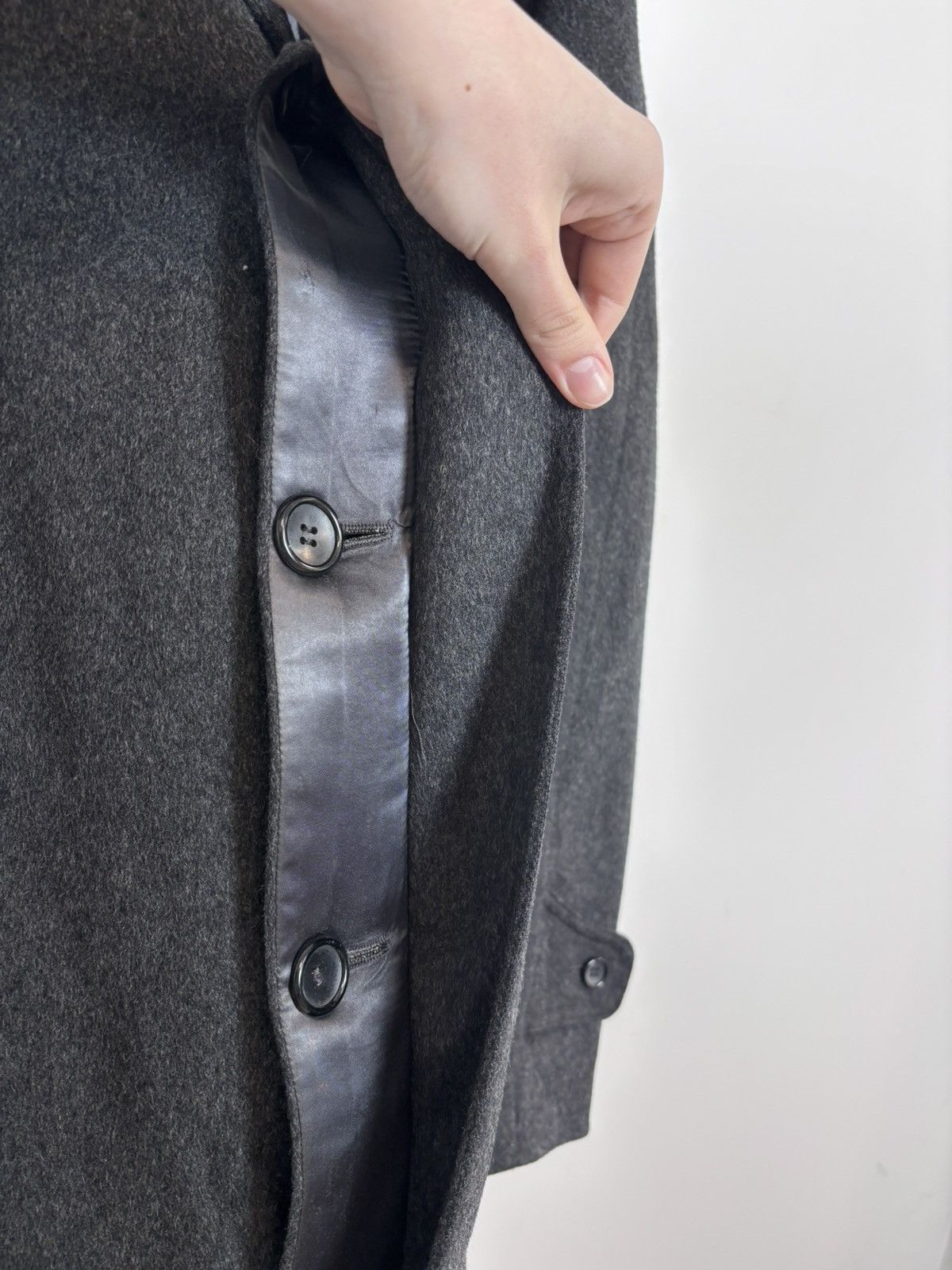Other Vintage Austrian Tirol Loden Men’s Charcoal Gray Overcoat Size US XL / EU 56 / 4 - 11 Thumbnail