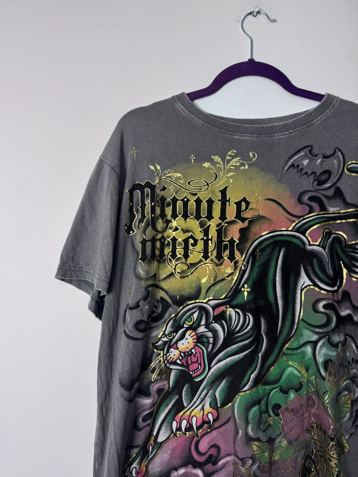 Vintage Y2K Minute Mirth Panther Graphic Tee Size US L / EU 52-54 / 3 - 2 Thumbnail