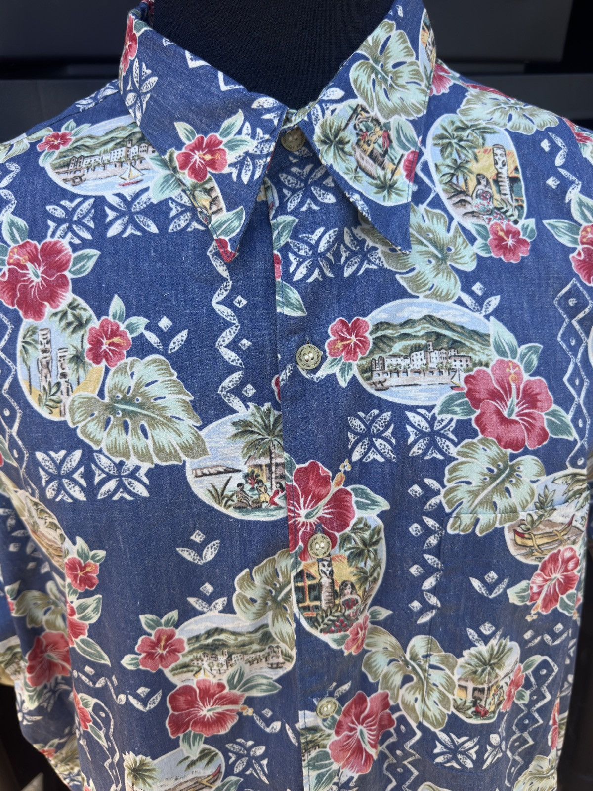 Reyn Spooner PreOwned Reyn Spooner Multicolored Hawaiian Print Men's XL Size US XL / EU 56 / 4 - 3 Thumbnail