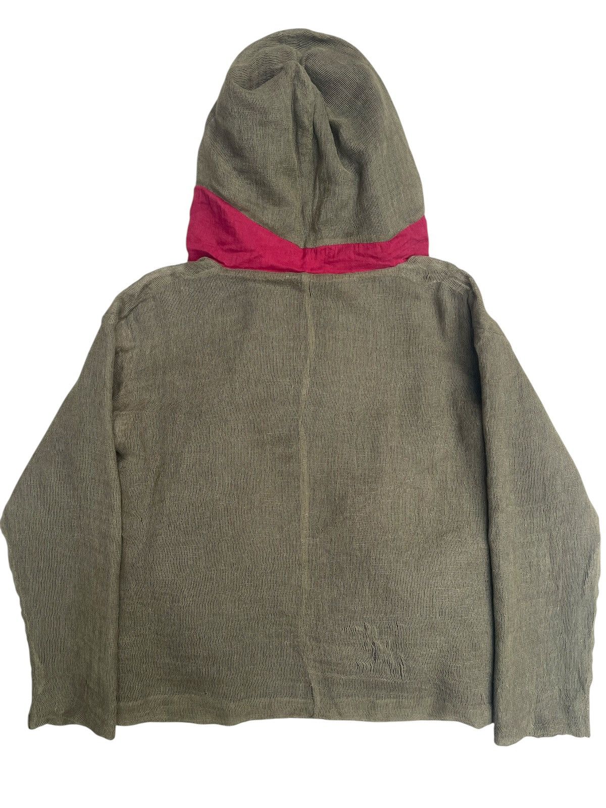 Kapital Kapital Patchwork Hood Jacket Herringbone Lining Fur Pockets Size US L / EU 52-54 / 3 - 3 Thumbnail