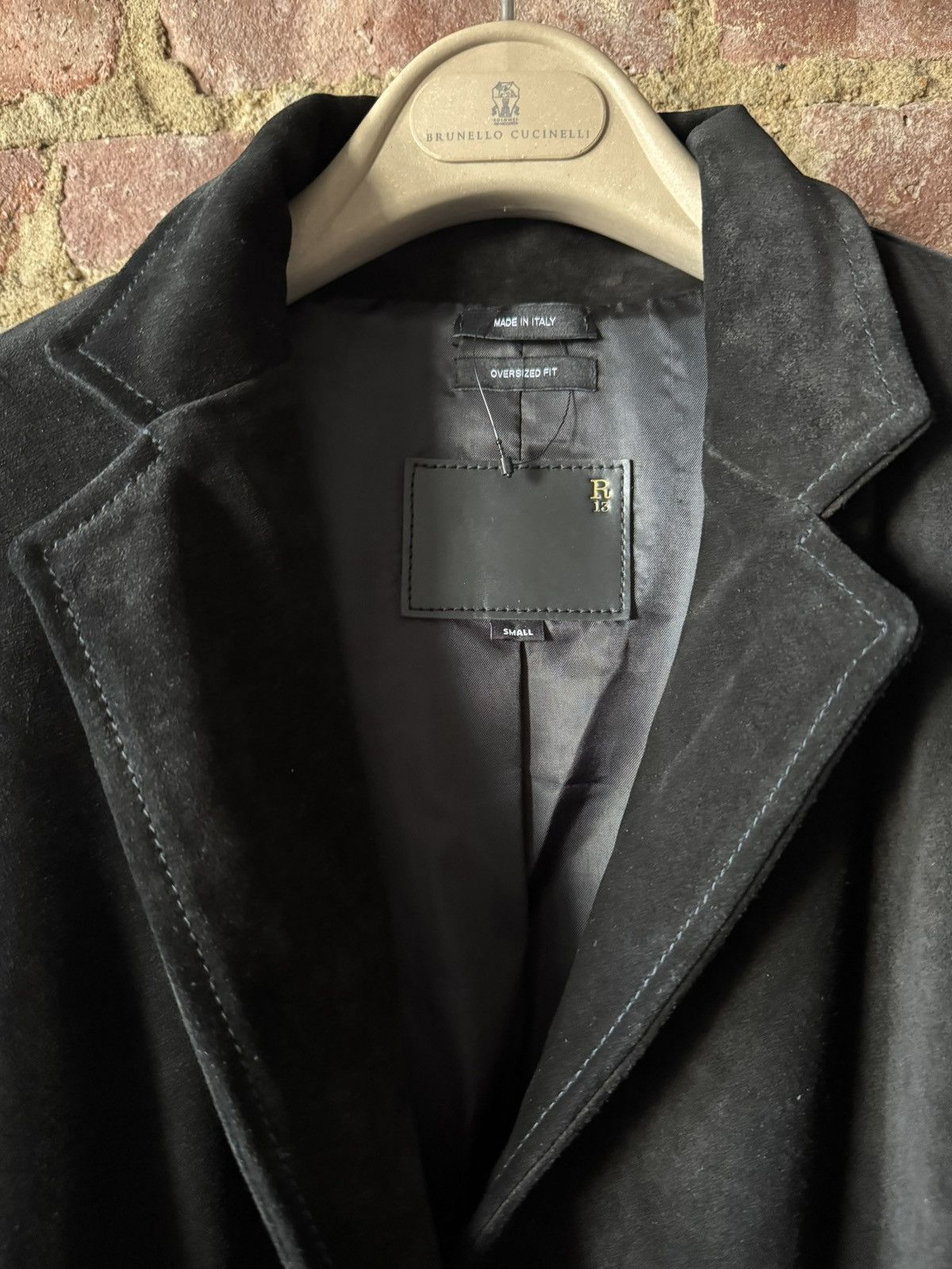 R13 R13 Fringe leather suede jacket black RARE MSRP $2400 Size US S / EU 44-46 / 1 - 4 Thumbnail