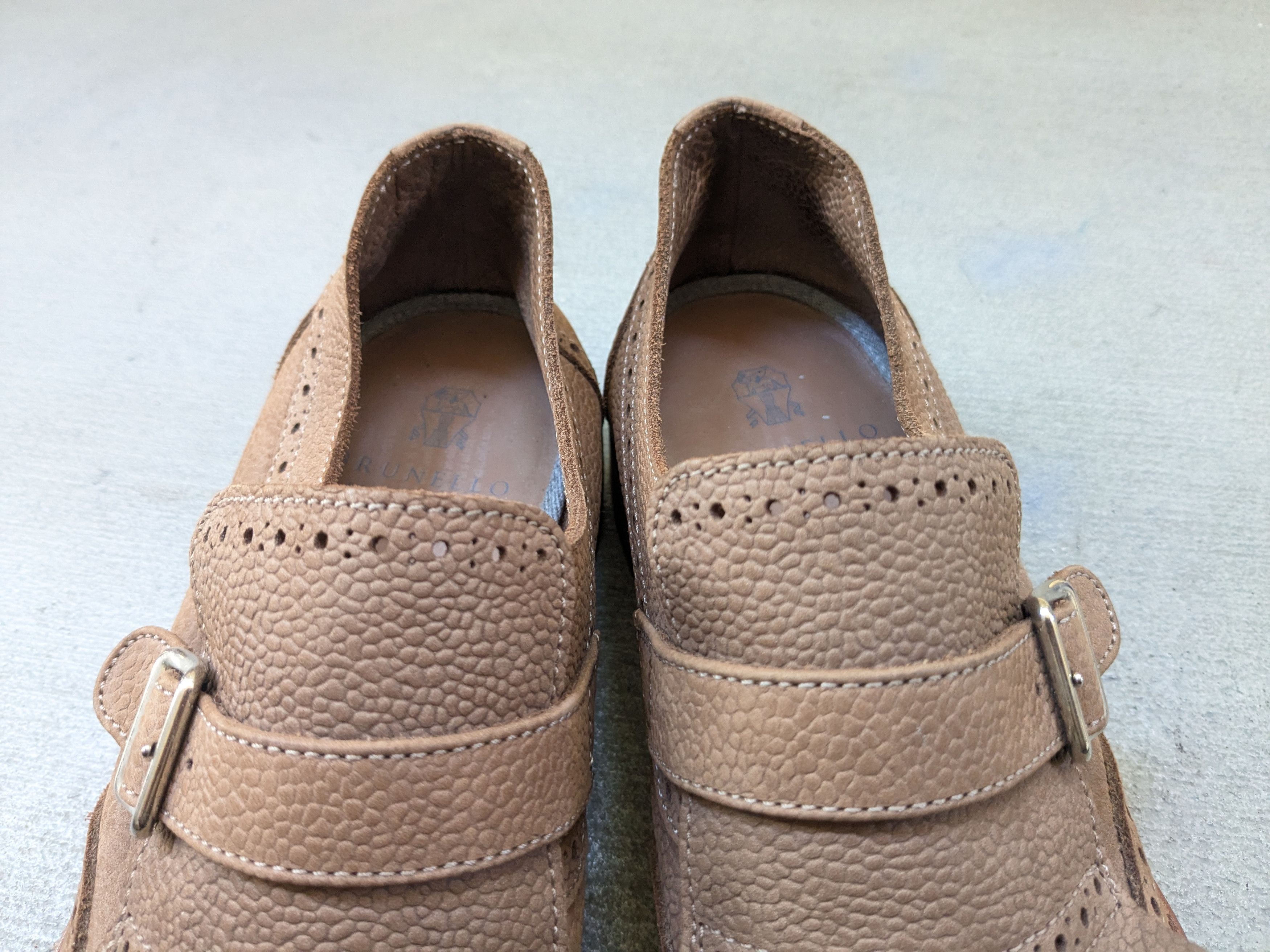 Brunello Cucinelli Brunello Cucinelli Monk Straps Brown 9 42 Fringe Buckle Size US 9 / EU 42 - 7 Thumbnail