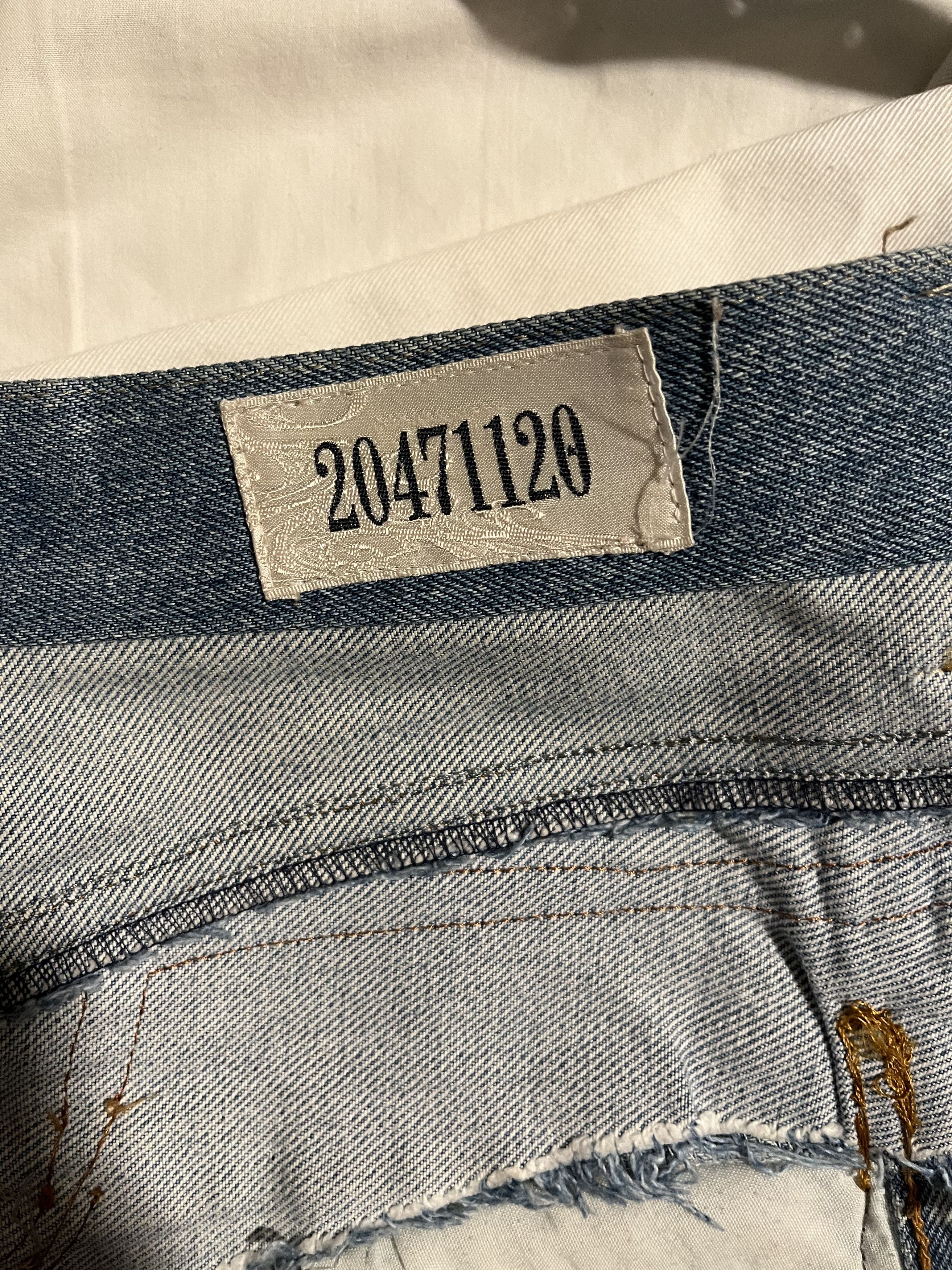 20471120 Patchwork "Star" Bondage Flare denim Size US 32 / EU 48 - 7 Thumbnail