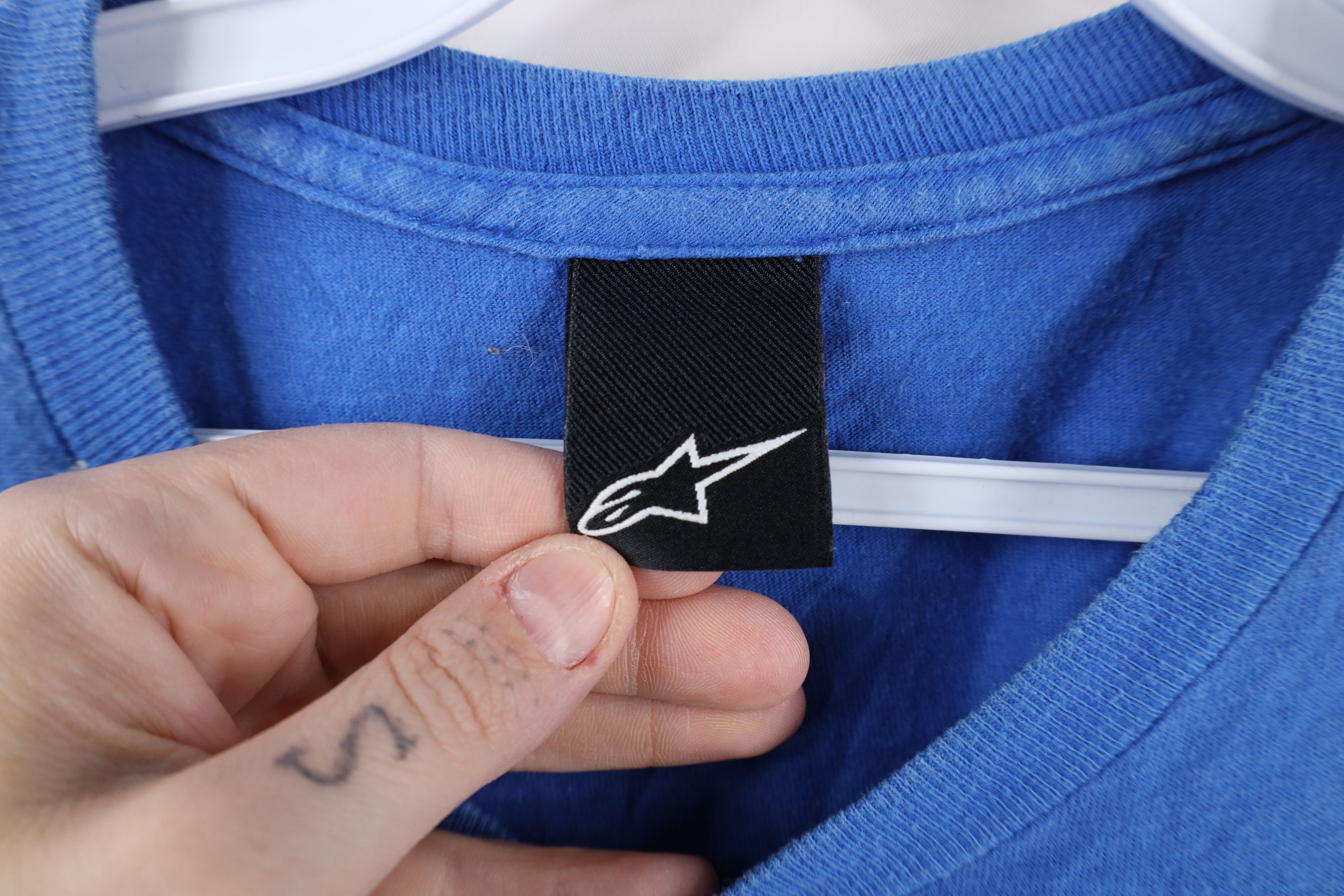 Alpinestars × Vintage Vintage 90s Y2K Alpinestars Racing Spell Out T-Shirt Blue Size US S / EU 44-46 / 1 - 5 Thumbnail