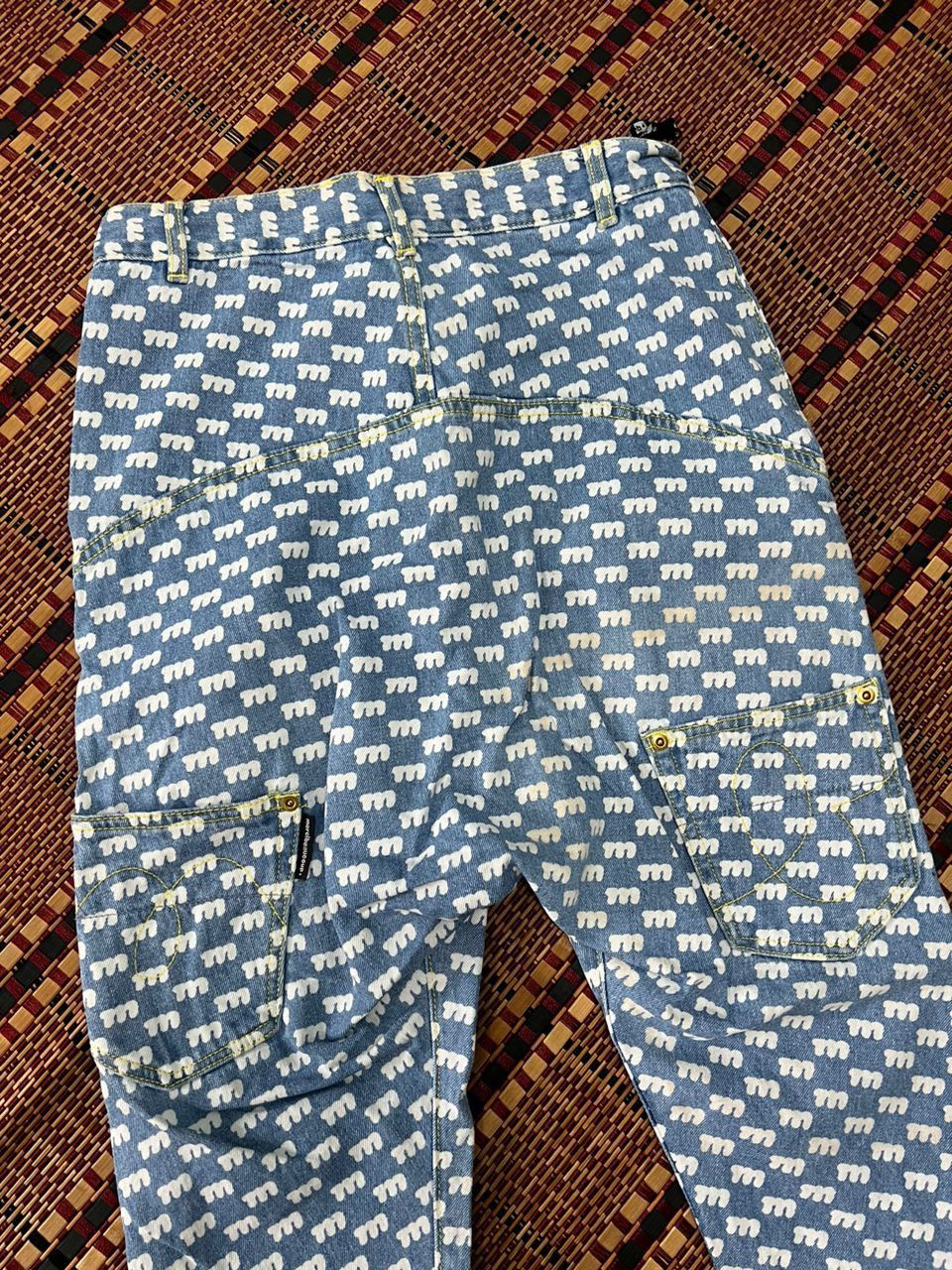Issey Miyake × mercibeaucoup Issey Miyake Mercibeaucop Full Print Denim Jeans Size US 29 - 11 Thumbnail