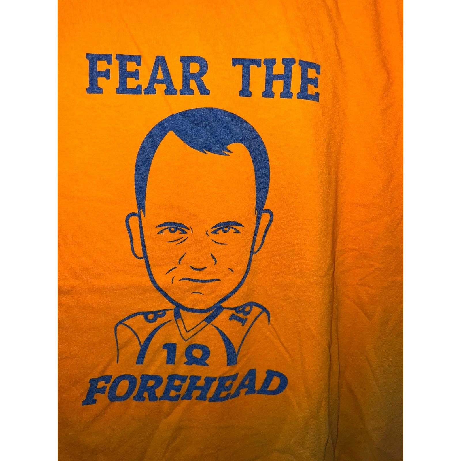 Anvil NFL Denver Broncos John Fox Fear The Forehead Manning Shirt Size US XXL / EU 58 / 5 - 7 Thumbnail