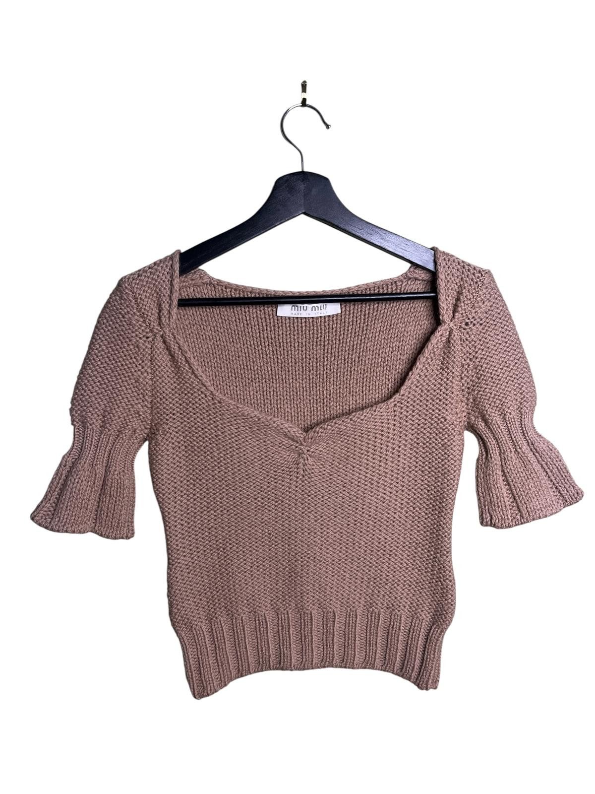 Miu Miu Miu Miu FW2000 Runway Look 7 Wool Knit Top IT42 Size M / US 6-8 / IT 42-44 - 3 Thumbnail