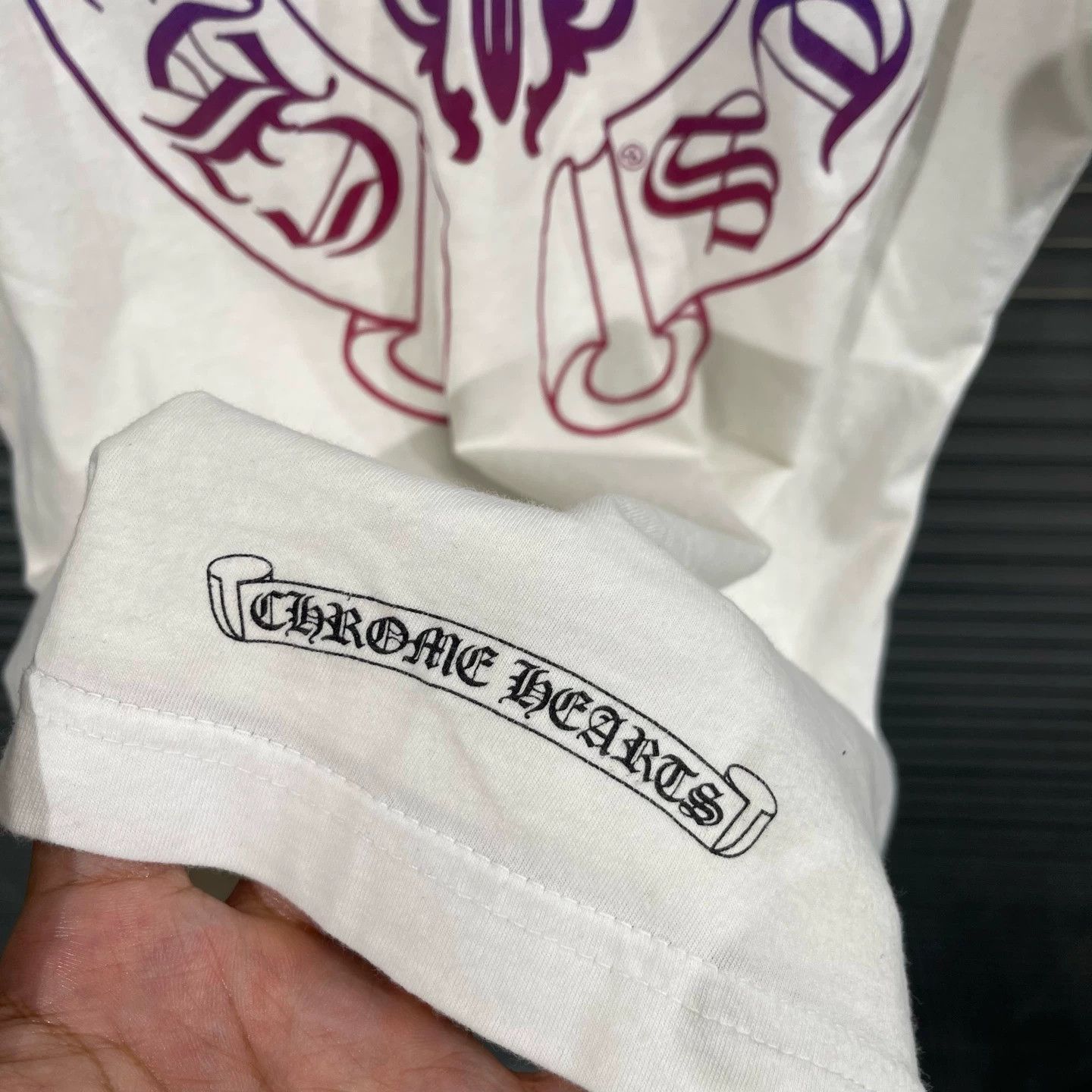 Chrome Hearts Chrome Hearts White Gradient Cross & Sword SS Tee S 99N Size US S / EU 44-46 / 1 - 7 Thumbnail