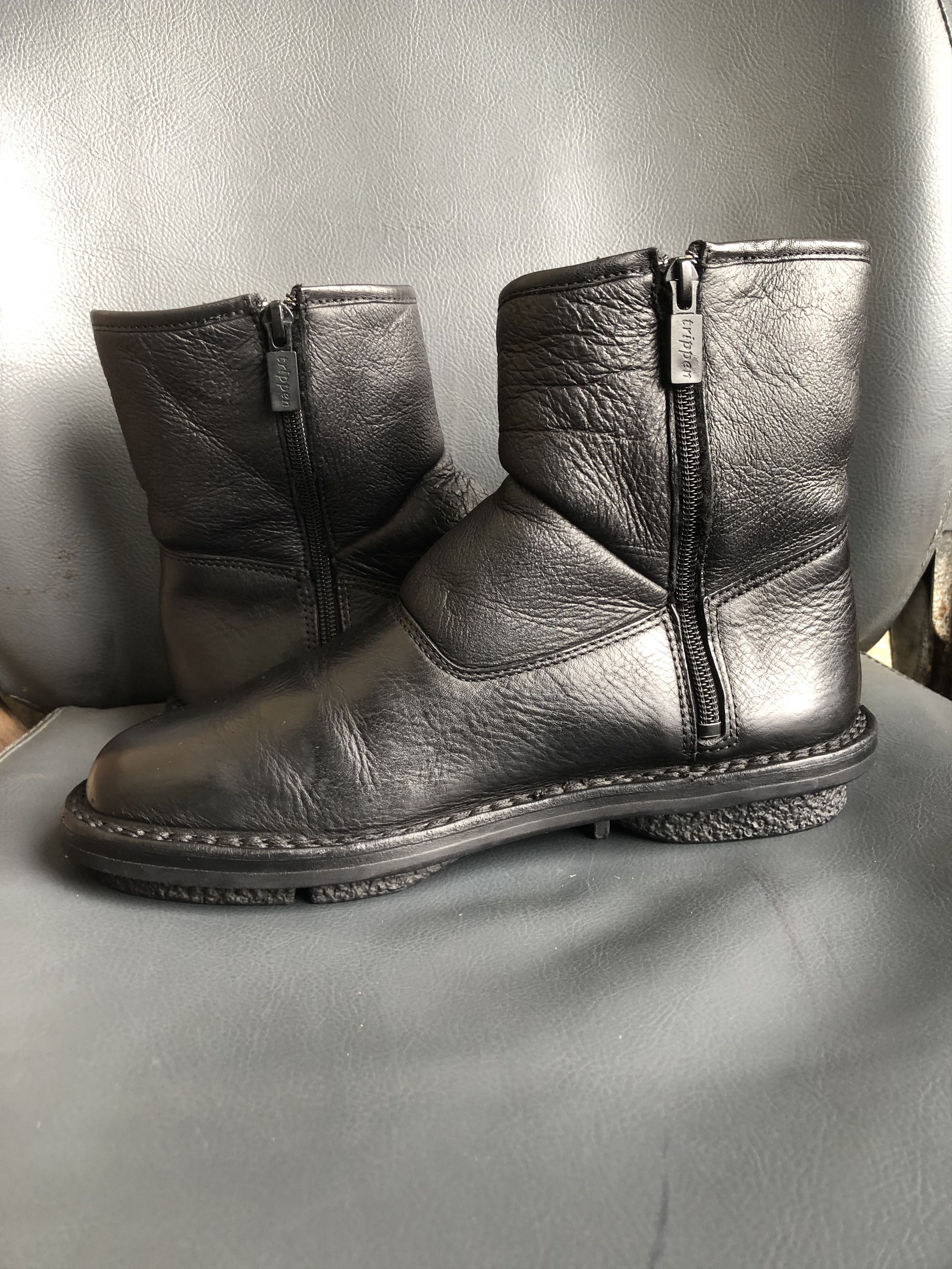 Trippen Trippen Black Calfskin Leather Women’s Boot Size 37 Size US 6.5 / IT 36.5 - 6 Thumbnail
