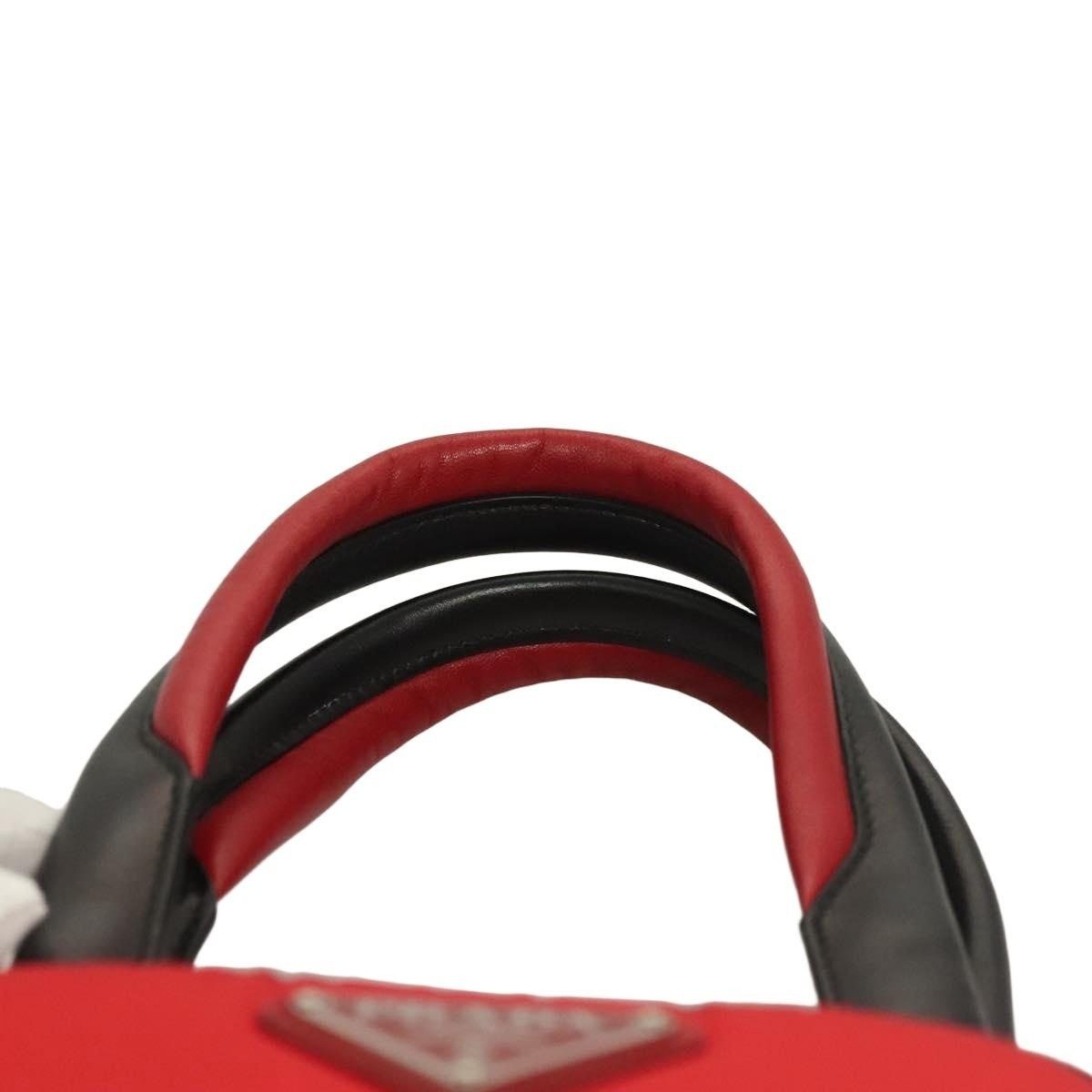 Prada Prada Nylon Handbag Red Size ONE SIZE - 13 Thumbnail