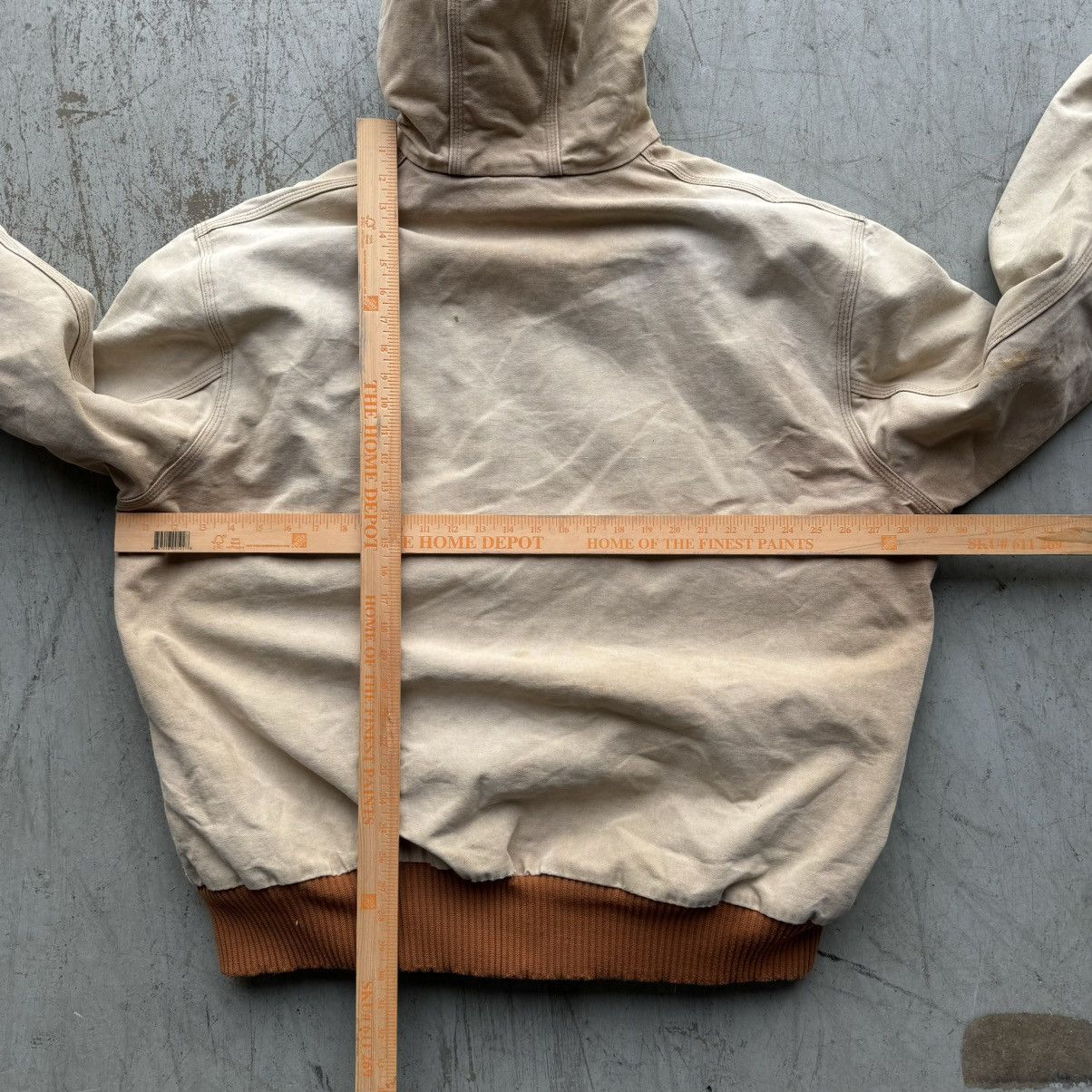 Carhartt × Vintage Carhartt 90’s Vintage J130 Jacket Tan Faded Hooded Sz XXL Size US XXL / EU 58 / 5 - 6 Thumbnail