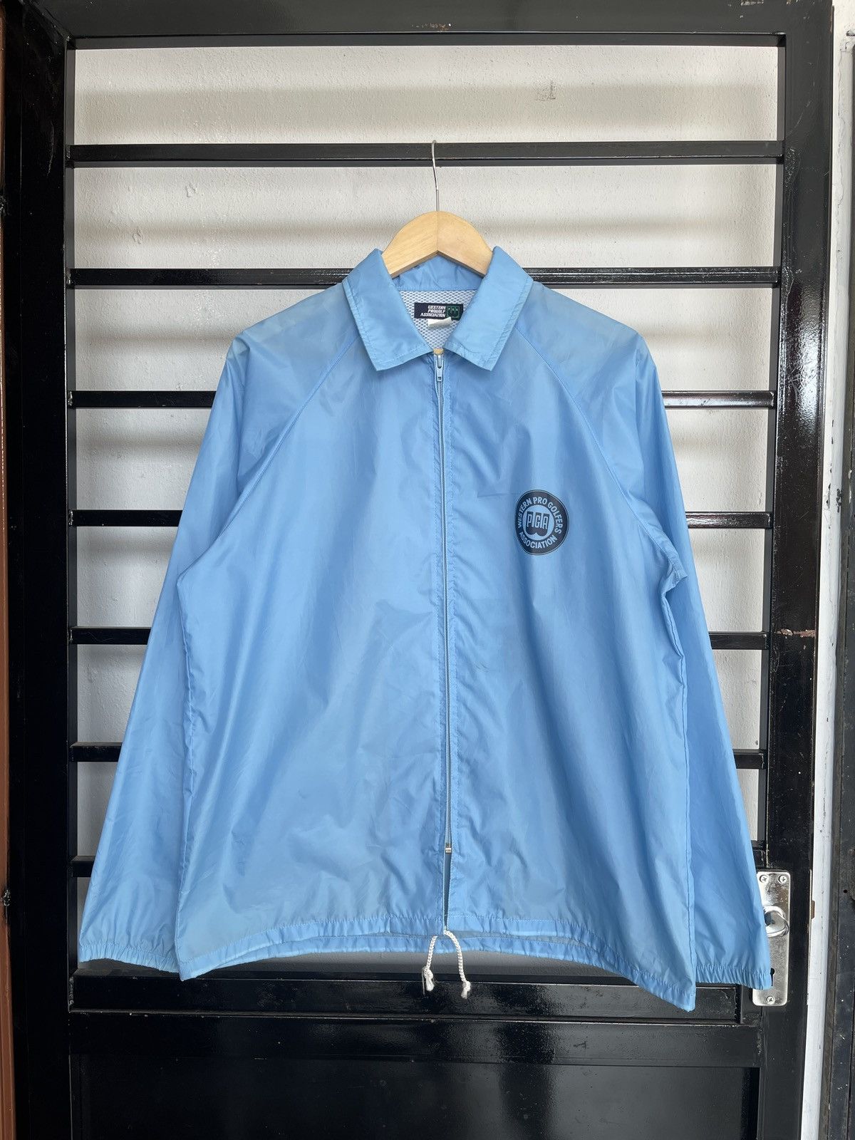 image of Pga Tour x Vintage Pga Western Goalfers Association Winbreaker in Blue, Men's (Size Medium)
