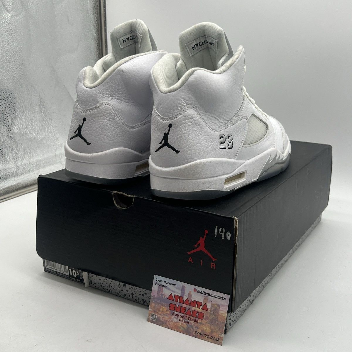 Jordan Brand Air Jordan 5 metallic white Size US 10.5 / EU 43-44 - 5 Thumbnail
