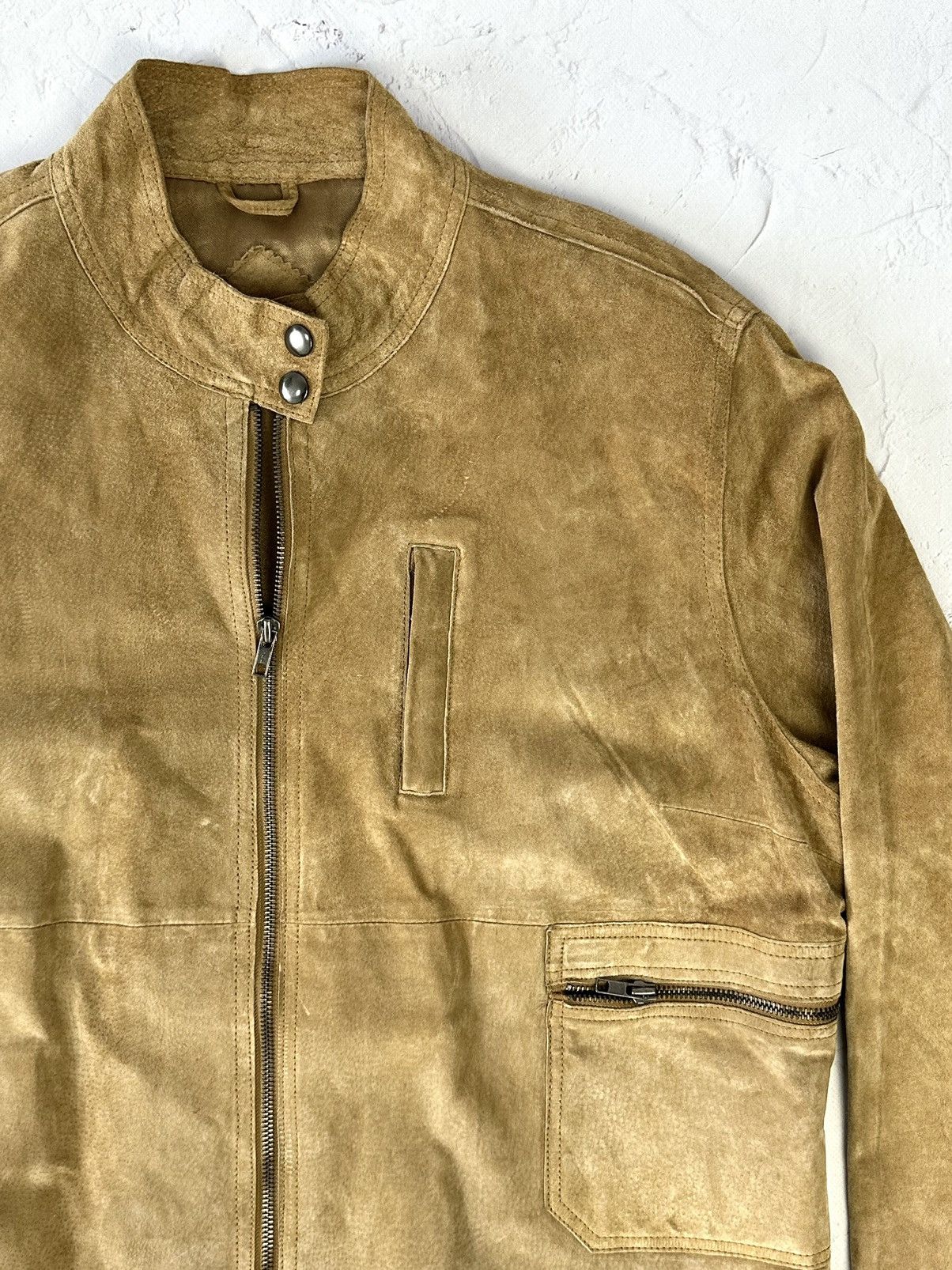 If Six Was Nine × Vintage Vintage Beige Leather Jacket Size US L / EU 52-54 / 3 - 5 Thumbnail