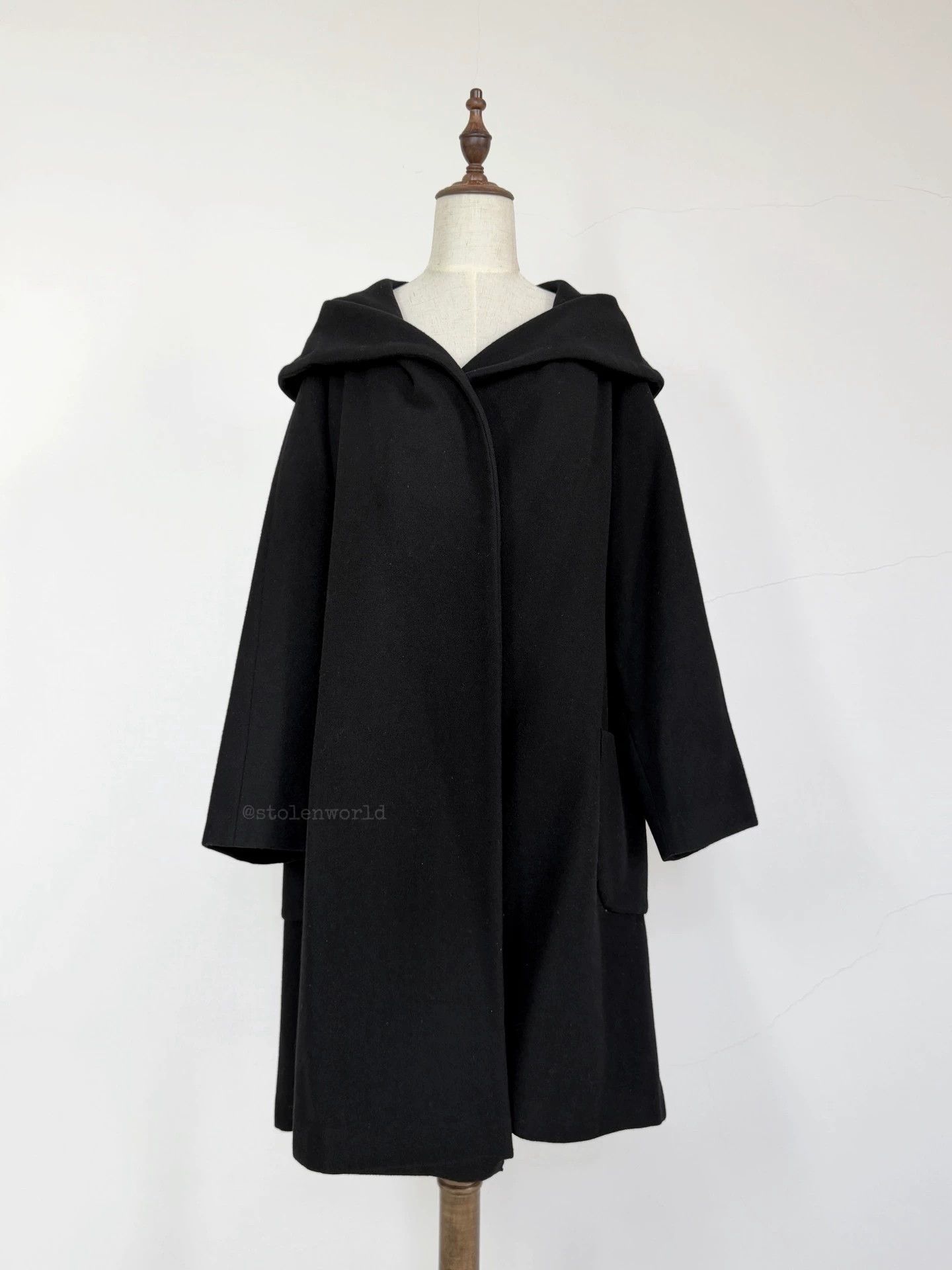 Y's Y's 90s Wool Overcoat Big Lapel Heavyweight Pockets Size F Size S / US 4 / IT 40 - 2 Thumbnail