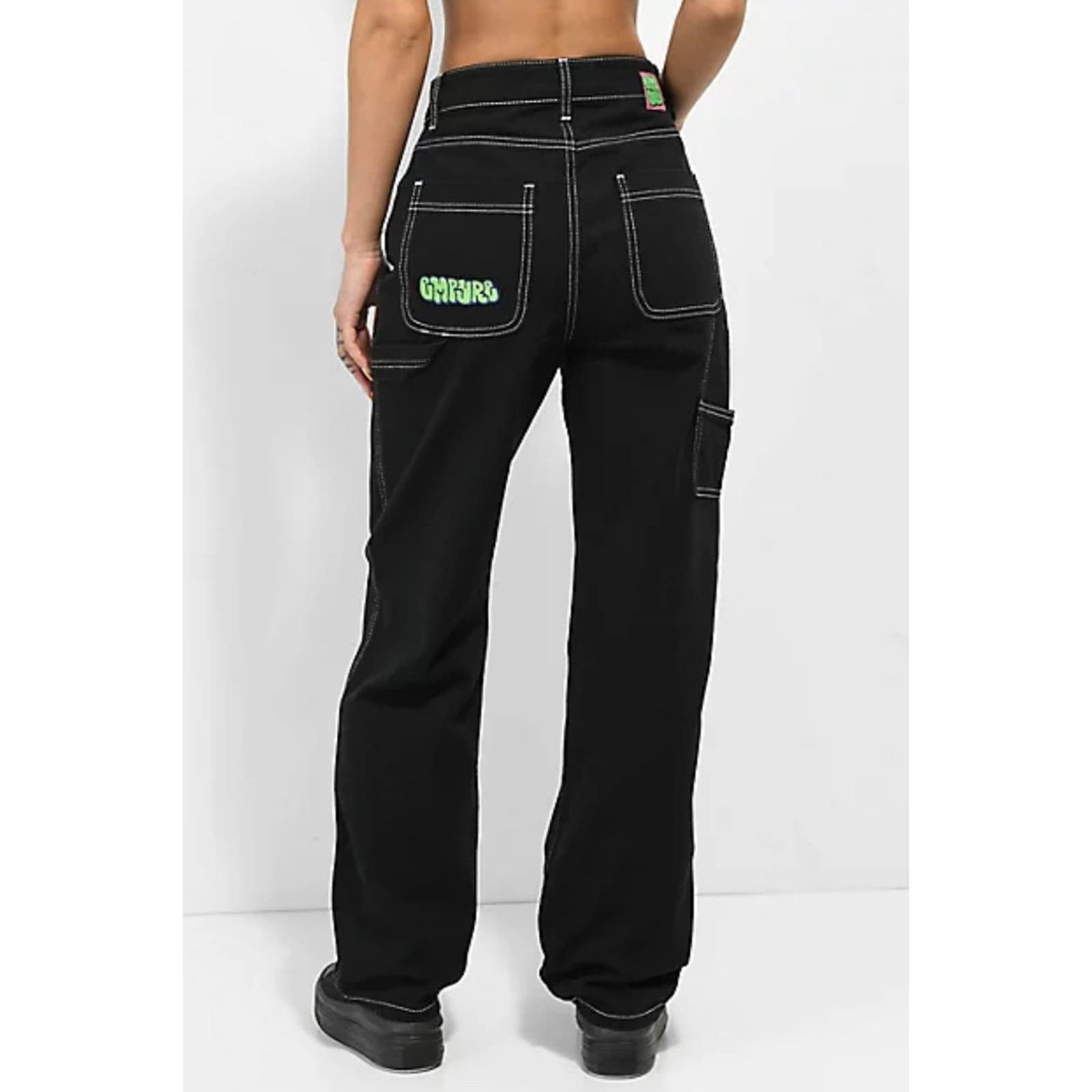 Empyre 5/9 Empyre Tori Black Carpenter Skate Pants Size 28" / US 6 / IT 42 - 1 Thumbnail