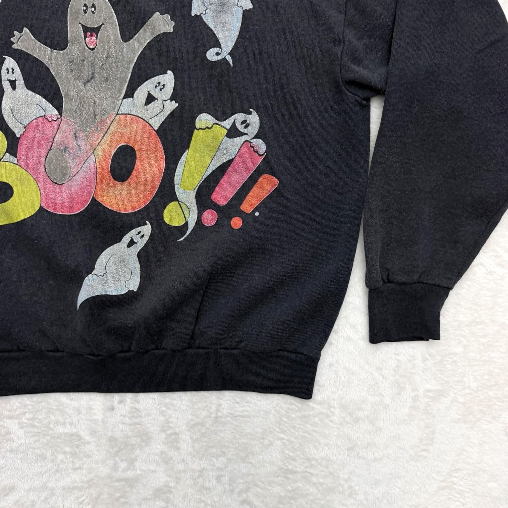Vintage VINTAGE Active Elements Boo Ghost Sweatshirt Mens Large Halloween Graphic Fleece Size US L / EU 52-54 / 3 - 5 Thumbnail