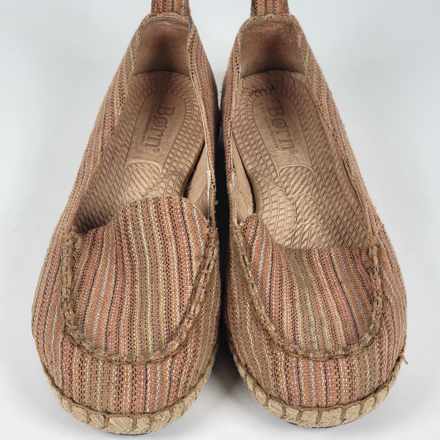 Born Børn Women's Multi Color Canvas Loafers Espadrilles Size 9.5 Womens Size US 10 / IT 40 - 2 Thumbnail