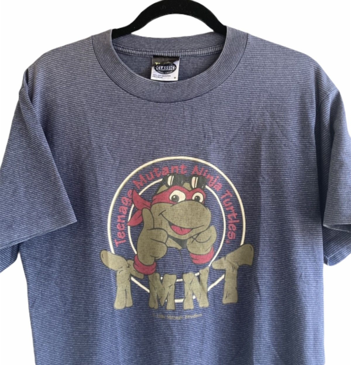 Vintage RARE Vintage 1994 teenage mutant ninja turtles striped shirt Size US M / EU 48-50 / 2 - 3 Thumbnail