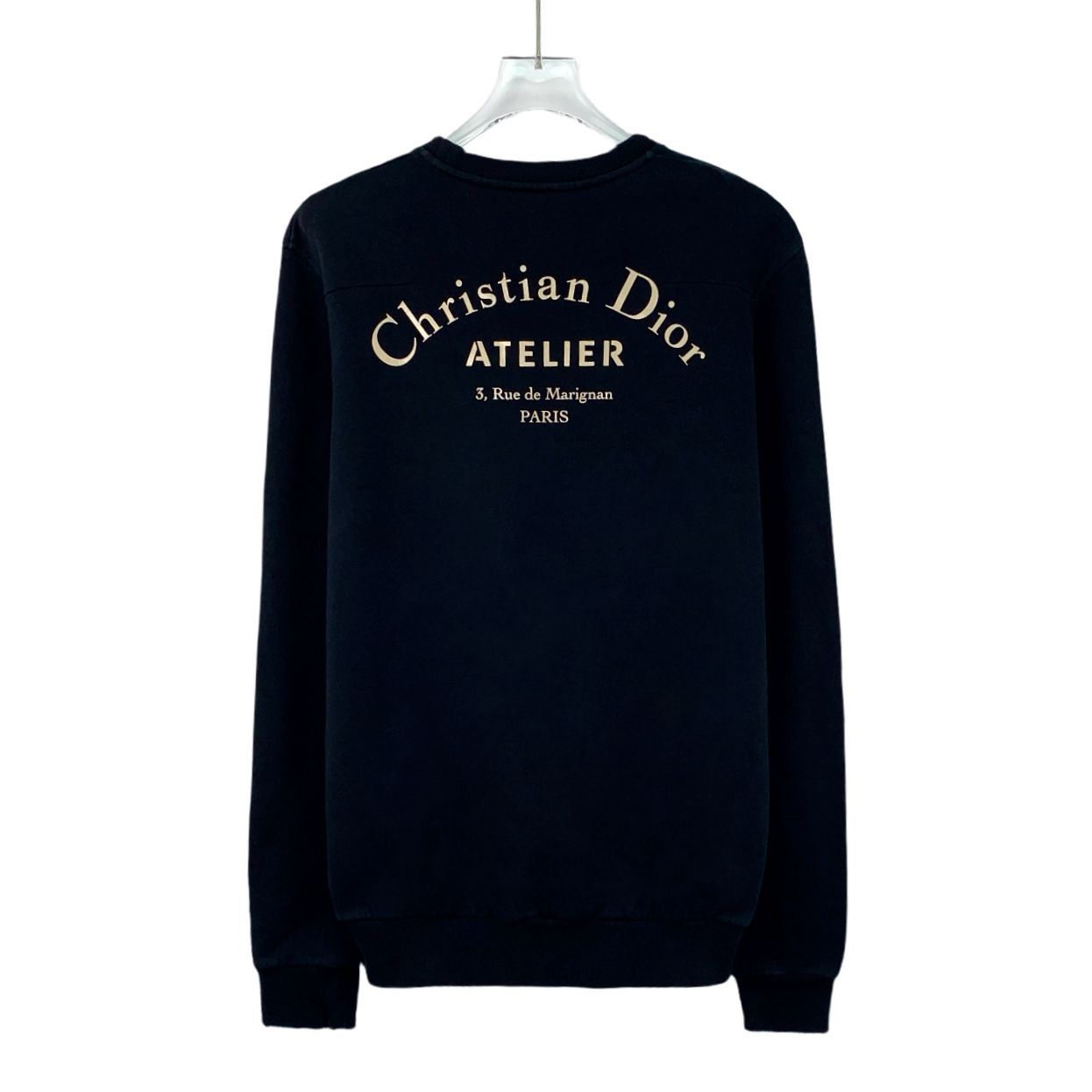 Christian Dior Atelier Black Cotton Long-Sleeve Round-Neck L