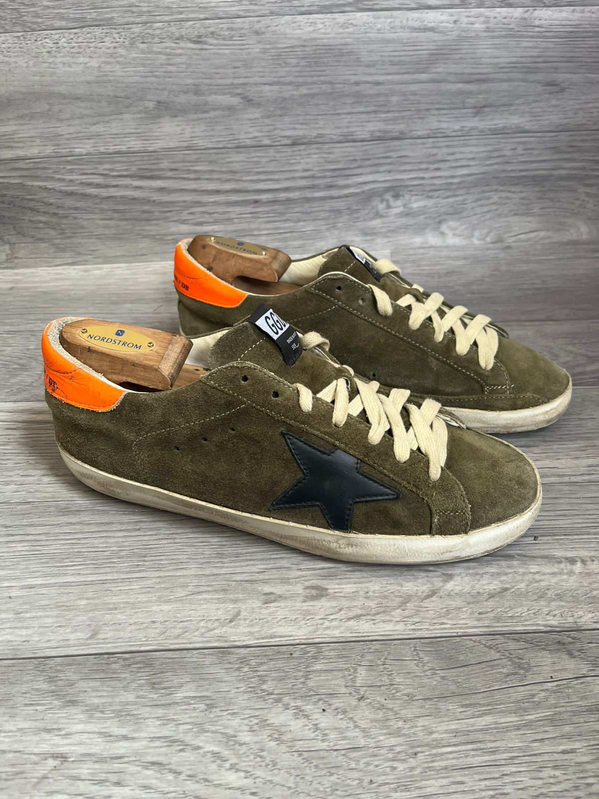 Golden Goose Golden Goose Superstar Green Suede Low Top Sneakers Sz 41 Size US 8 / EU 41 - 7 Thumbnail
