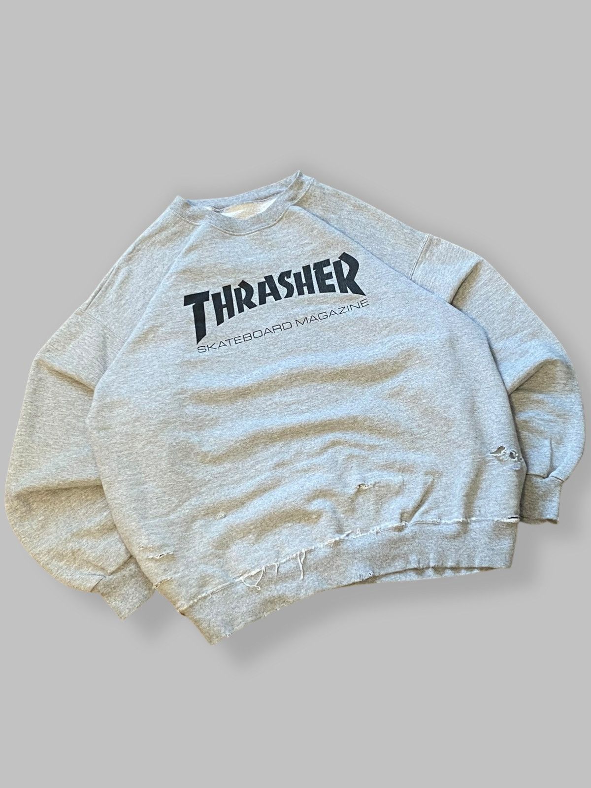 Thrasher 🔥 THRASHER SKATE MAG SWEATSHIRT DISTRESSED BOXY FIT Size US L / EU 52-54 / 3 - 2 Thumbnail