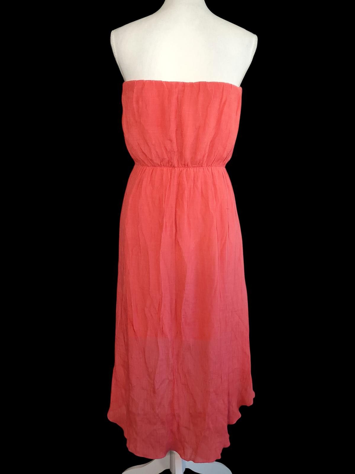 Other Trixxi Women's Strapless Coral High-Low Dress Size L / US 10 / IT 46 - 6 Thumbnail