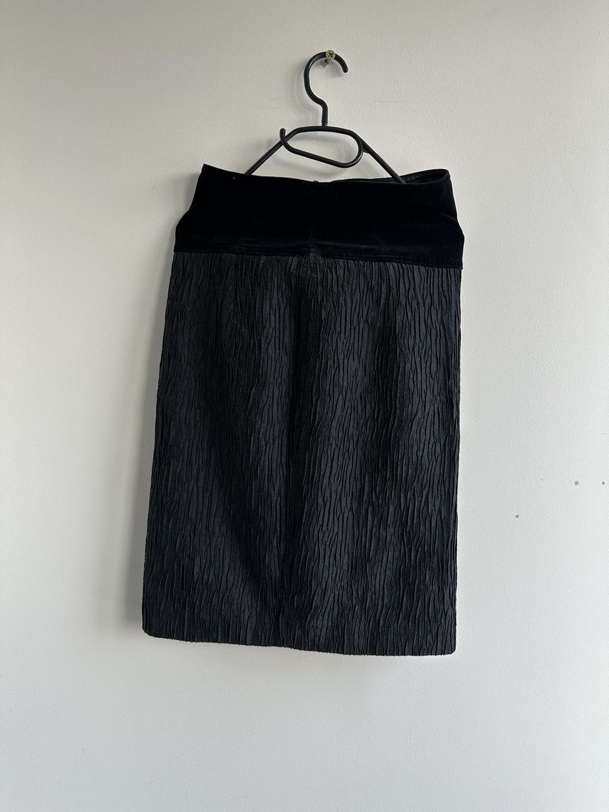 Escada Escada Margaretha Ley Black Silk Skirt Size 36 West Germany Size 25" / US 0 / IT 36 - 2 Thumbnail