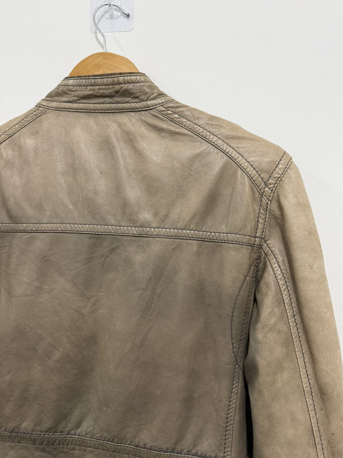 Vintage Natural faded The Jack Leather Jacket Size US S / EU 44-46 / 1 - 8 Thumbnail