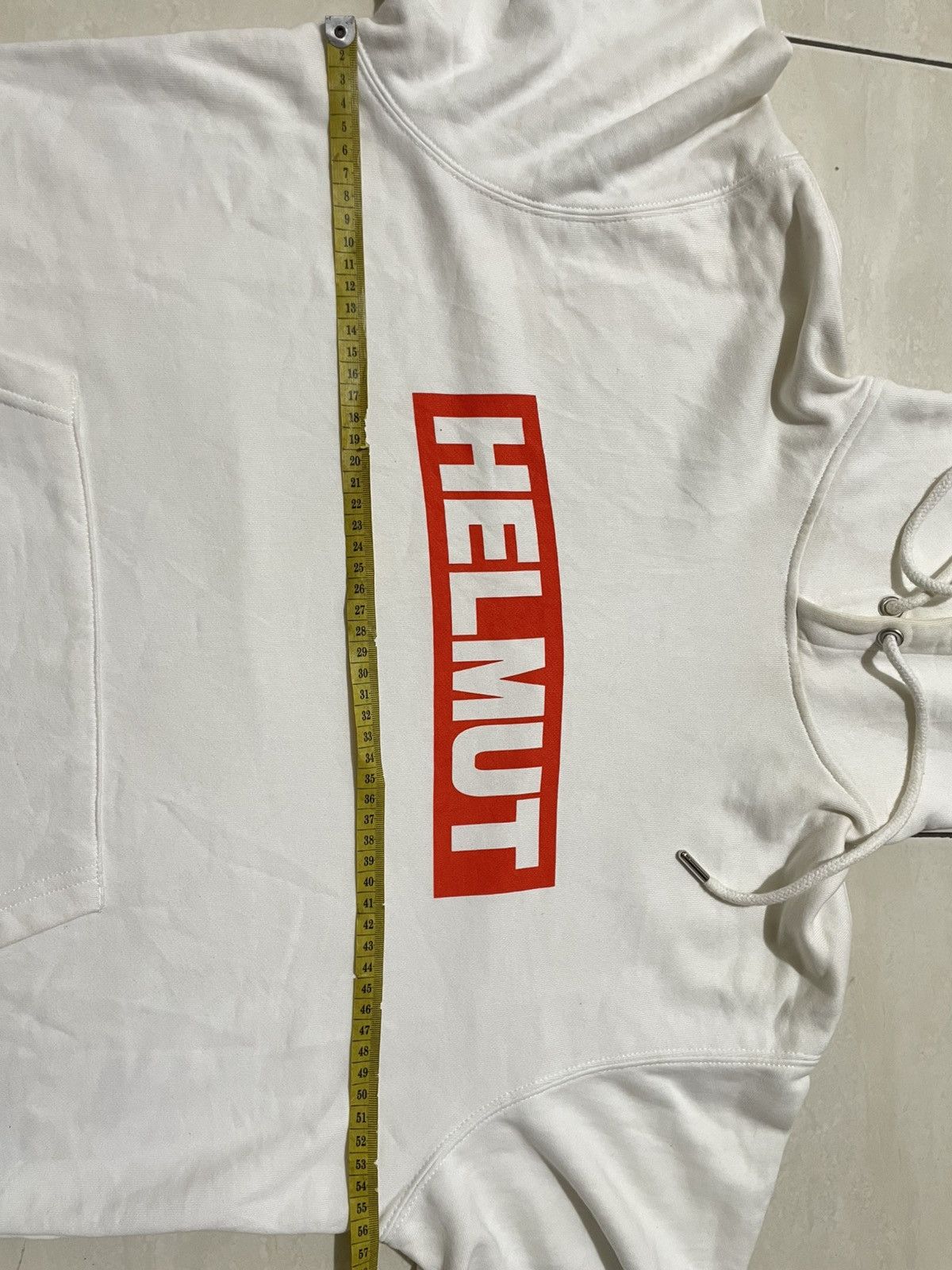 Helmut Lang Sold ❌Helmut Lang box logo white hoodie Size US M / EU 48-50 / 2 - 6 Thumbnail