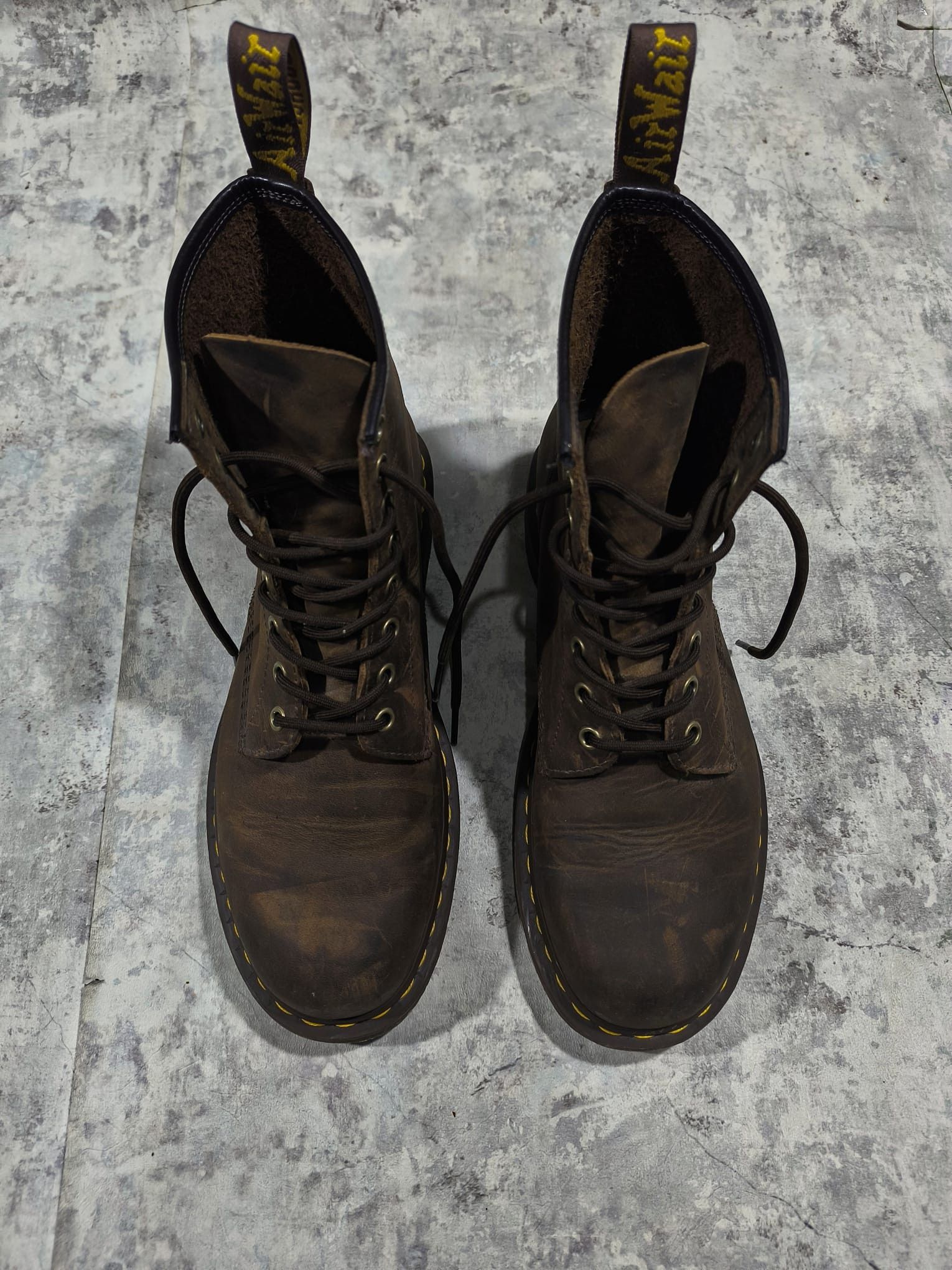 Dr. Martens Dr. Martens Doc Martens 1460 Crazy Horse Leather Brown Boots Size US 12 / EU 45 - 2 Thumbnail