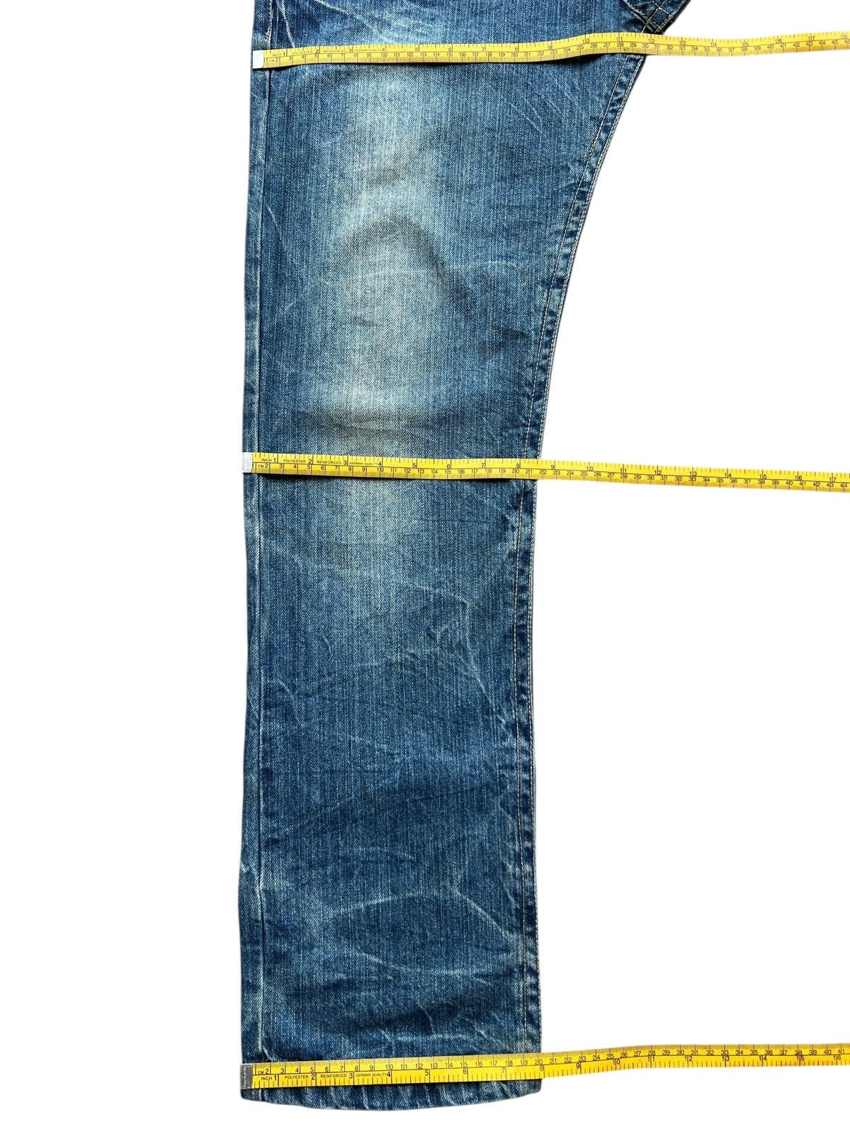 Japanese Brand QT Faded Double Waist Straight Denim Jeans 33x31 Size US 33 - 12 Thumbnail