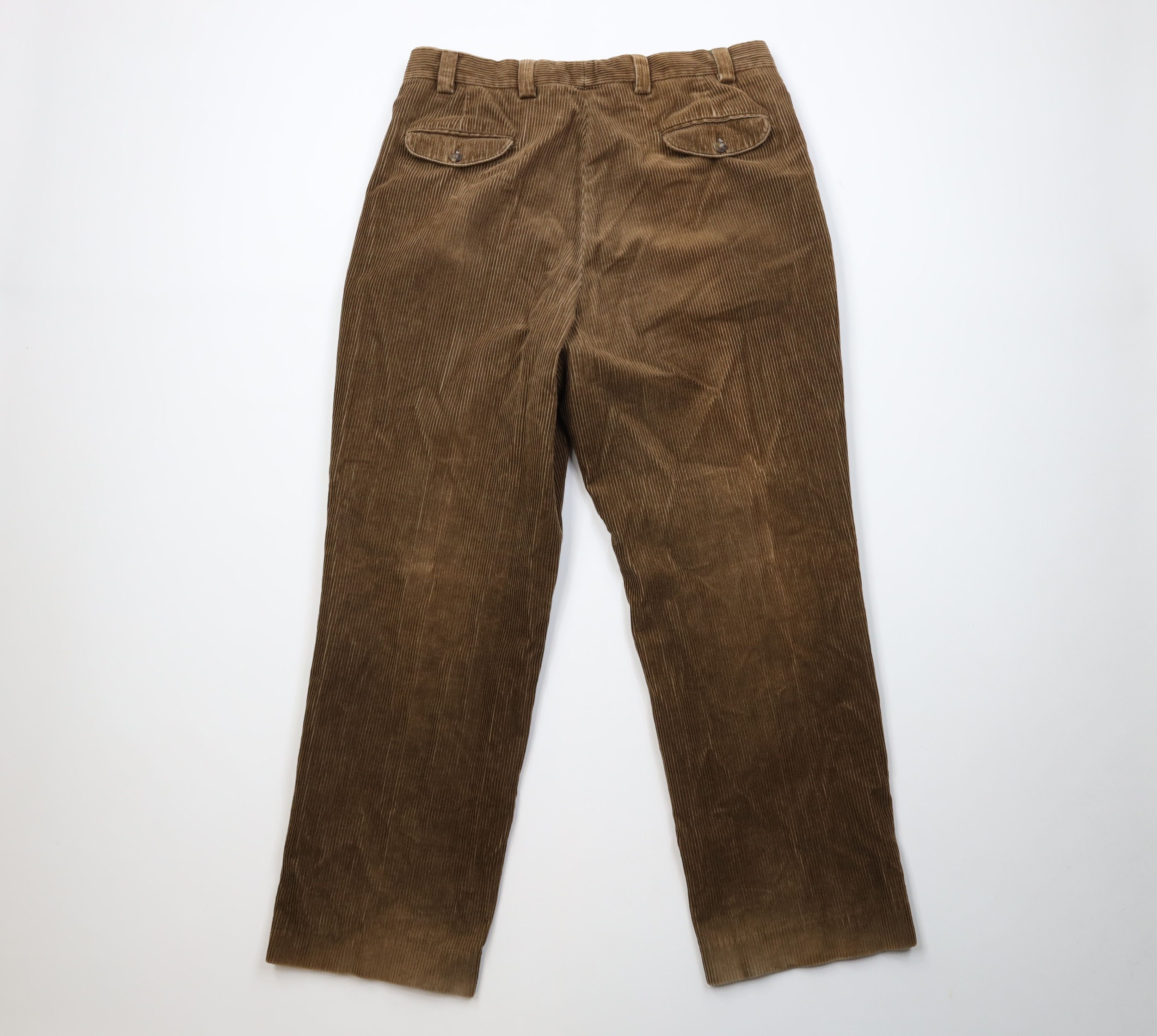 L.L. Bean Vintage 90s LL Bean Heavy Wide Leg Corduroy Chino Pants Size US 36 / EU 52 - 11 Thumbnail