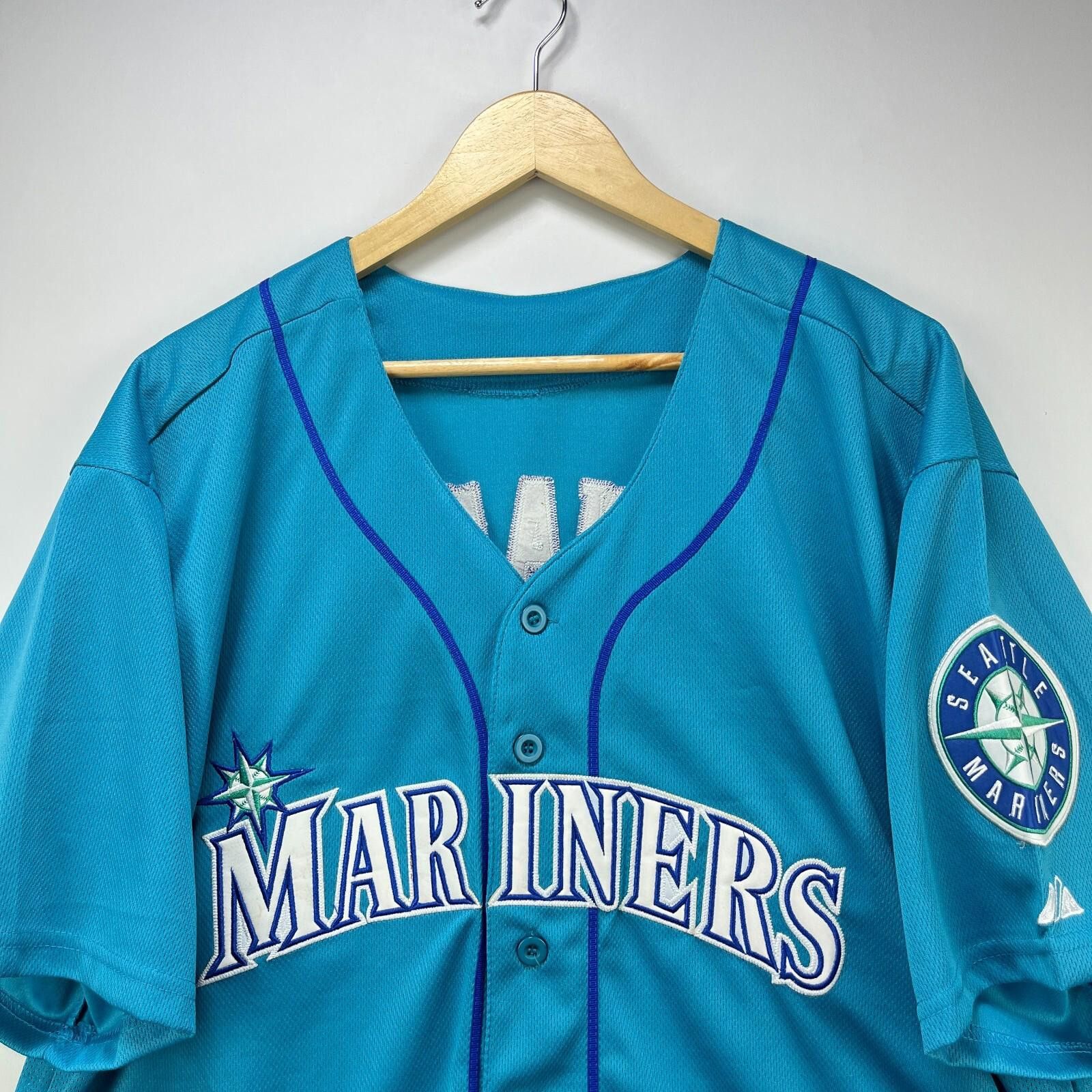MLB Vintage Seattle Mariners Teoscar Hernandez Jersey 52 2XL Size ONE SIZE - 2 Thumbnail