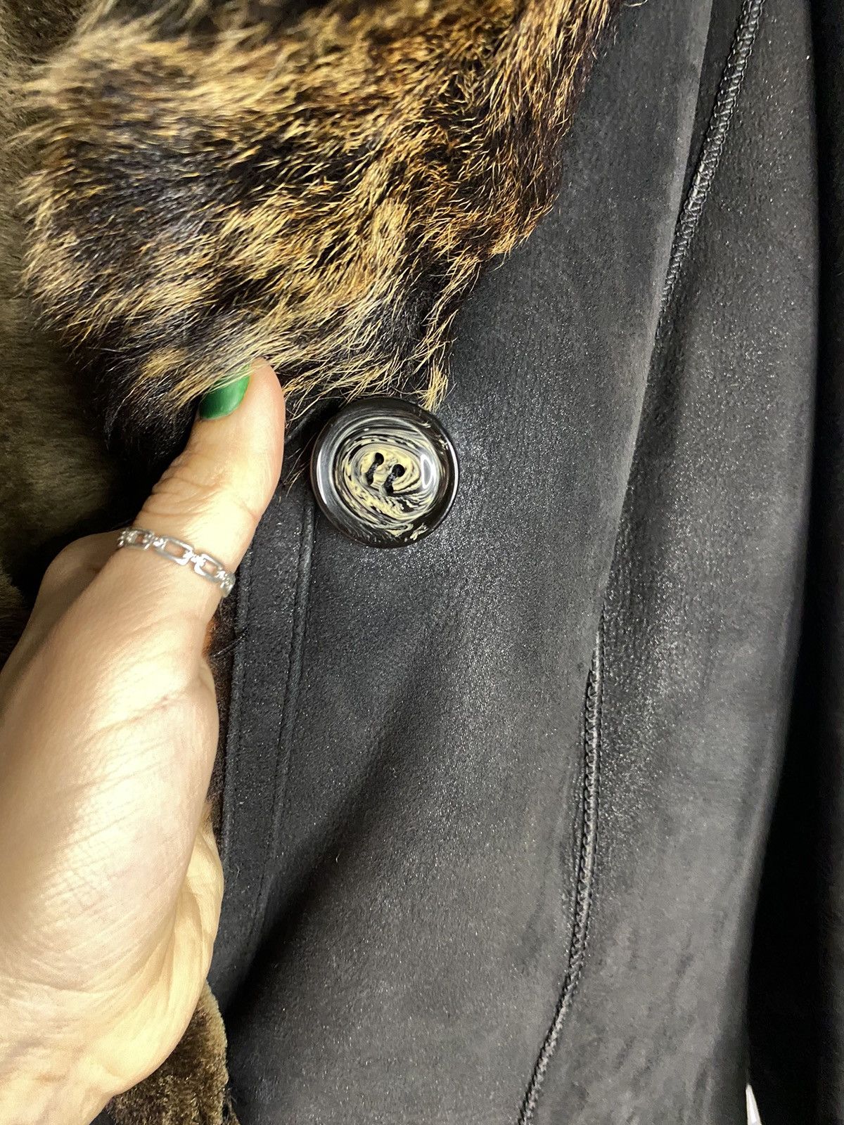 Other women's natural fur coat double-sided with belt vintage Size S / US 4 / IT 40 - 13 Thumbnail