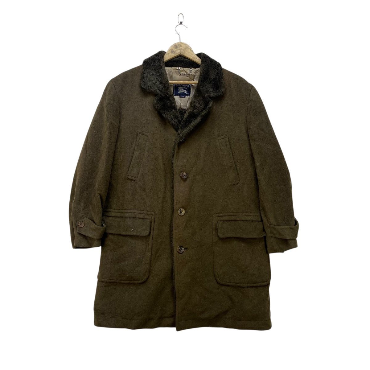 Burberry Vintage Burberrys Wool long coat Size US M / EU 48-50 / 2 - 2 Thumbnail