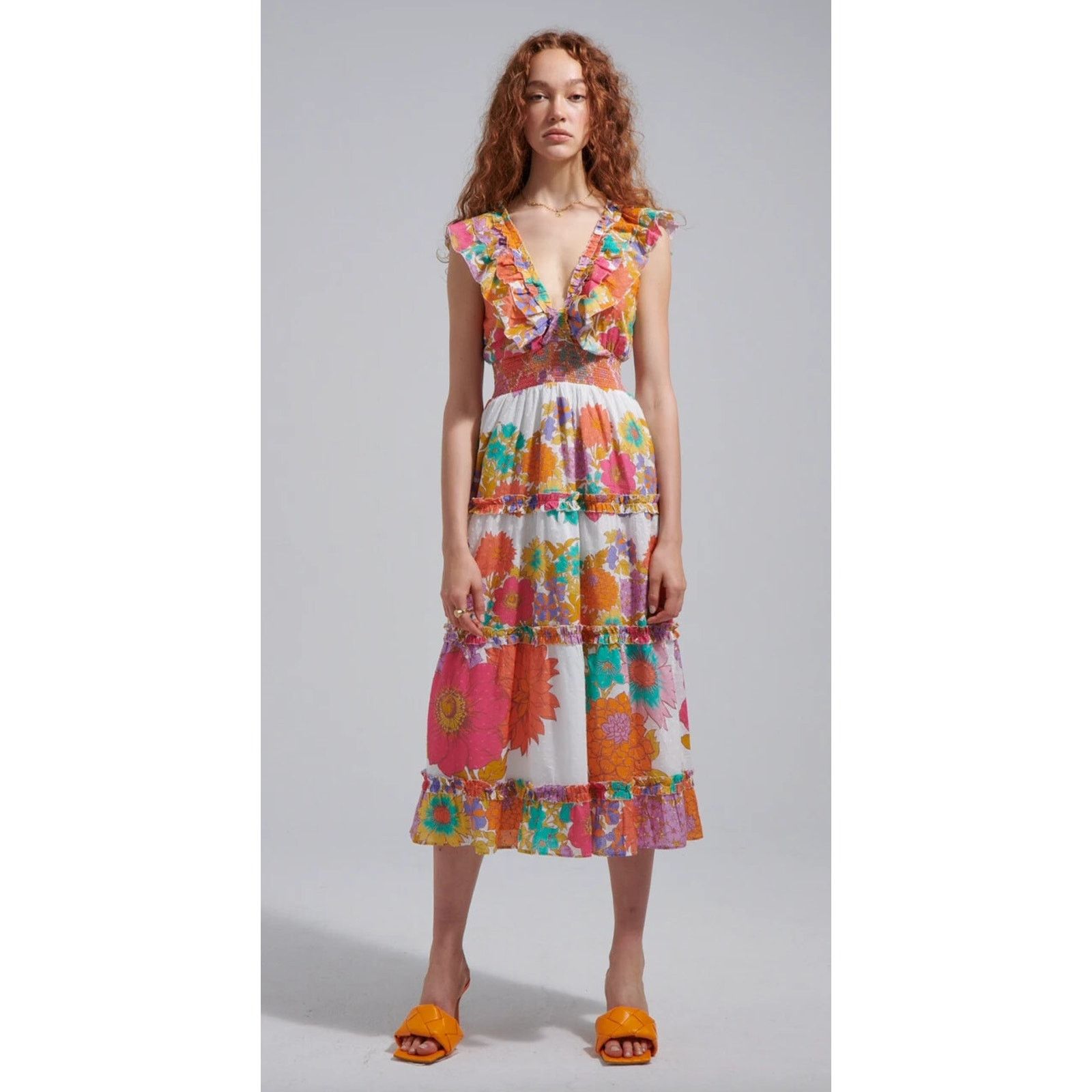 Anthropologie Anthropologie Love The Label Minnie Azalea Midi Dress XS Size XS / US 0-2 / IT 36-38 - 1 Thumbnail