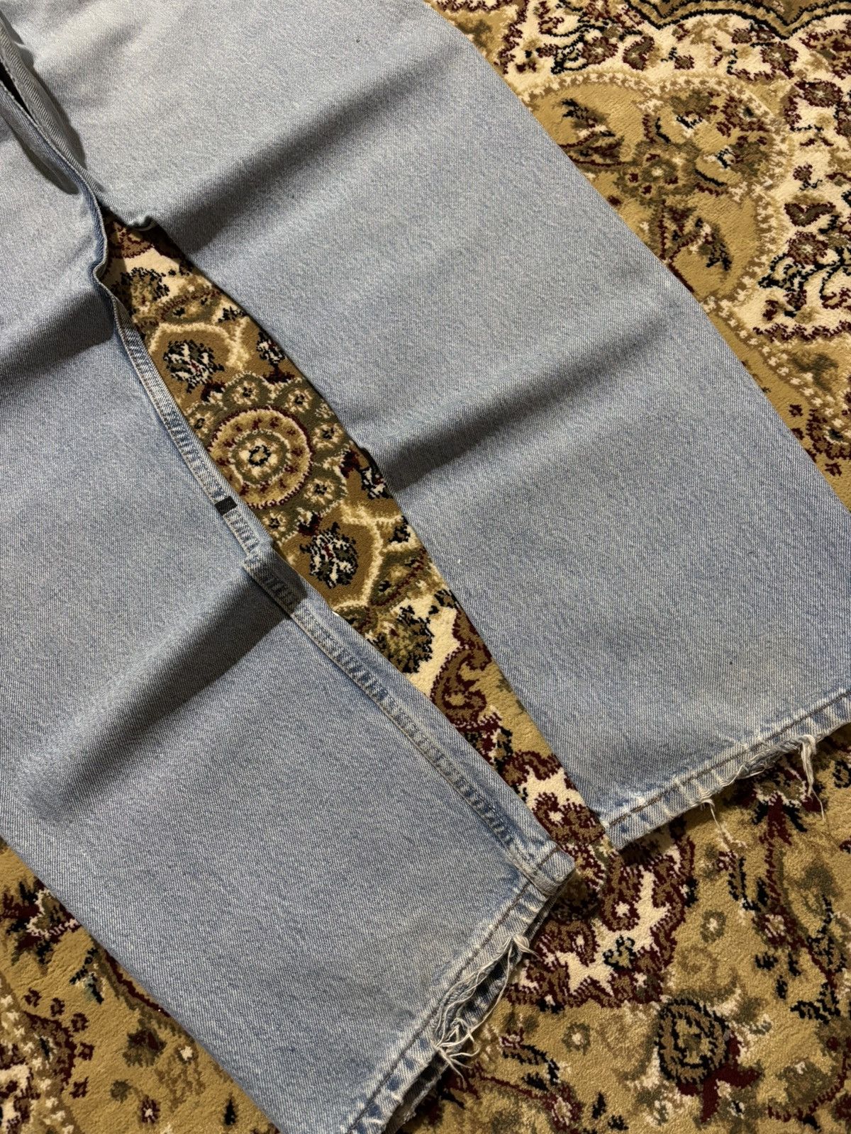 Levi's Vtg 90s Levis 501 Japan Custom Mickey Mouse Splatter Jeans Size US 34 / EU 50 - 6 Thumbnail