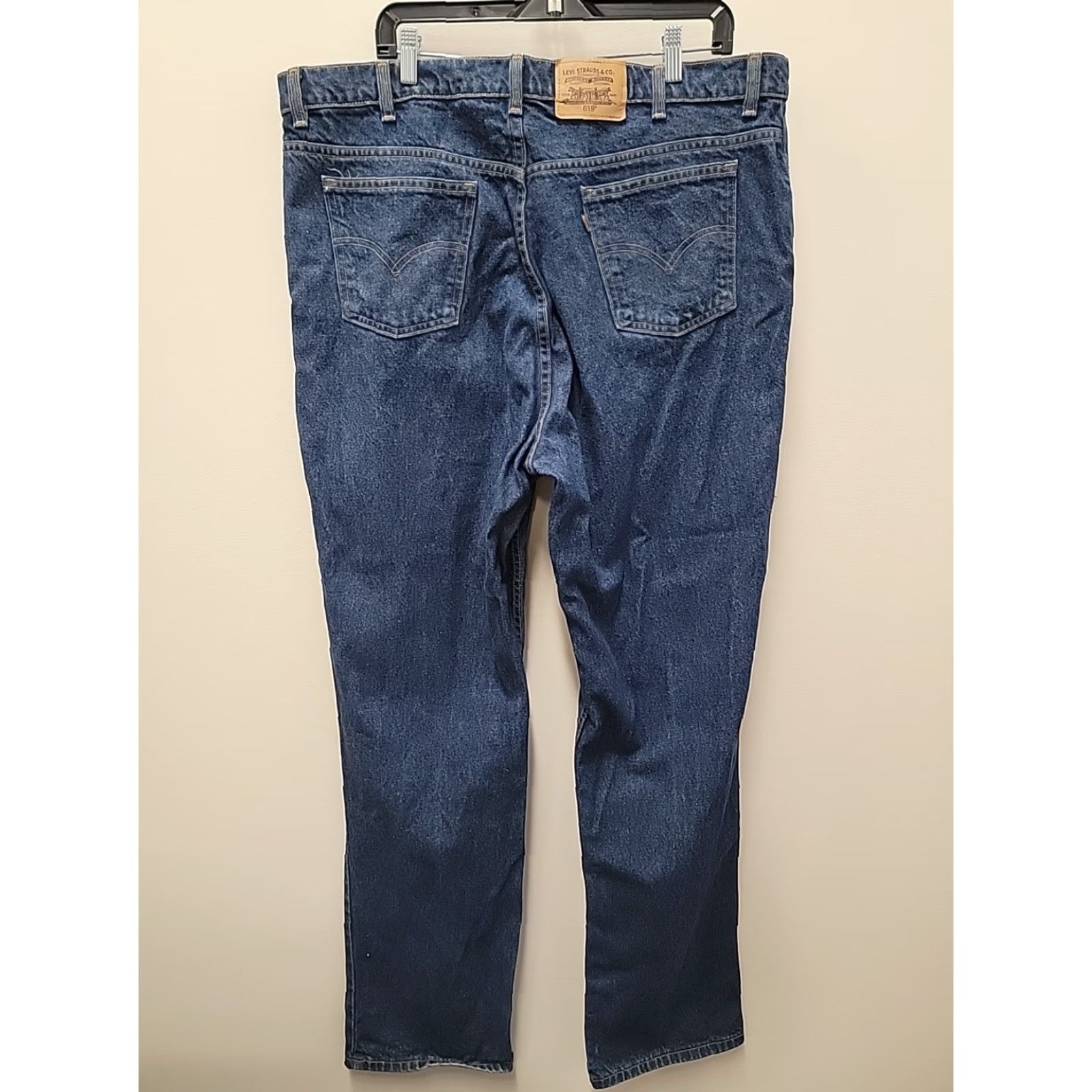 Levi's VINTAGE Levi Strauss ORANGE TAB 619 Jeans Mens 42x34 Denim Blue Regular Straight 90s USA Logo Size US 42 / EU 58 - 2 Thumbnail