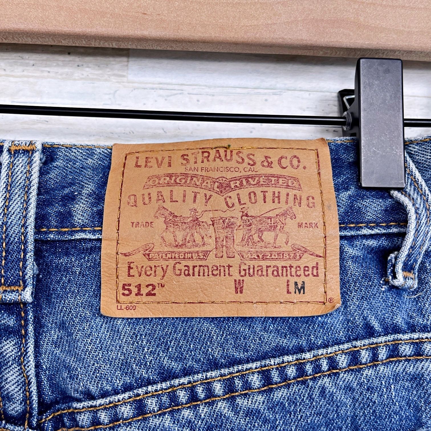 Levi's Levis Vintage 512 Slim Straight Jeans Juniors 1 24x30.5 Size 24" / US 00 / IT 34 - 6 Thumbnail