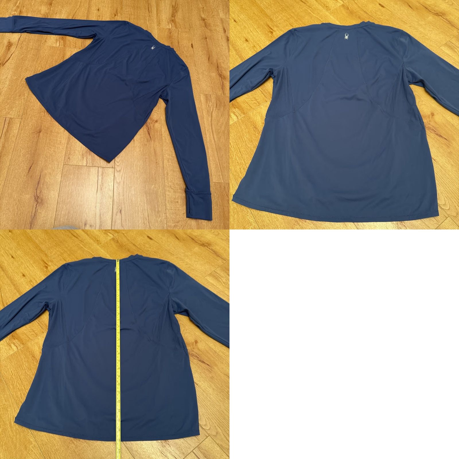 Spyder Spyder Active Top Womens XL Blue Nylon Stretch Side Zip Long Sleeve Pullover Size XL / US 12-14 / IT 48-50 - 8 Thumbnail