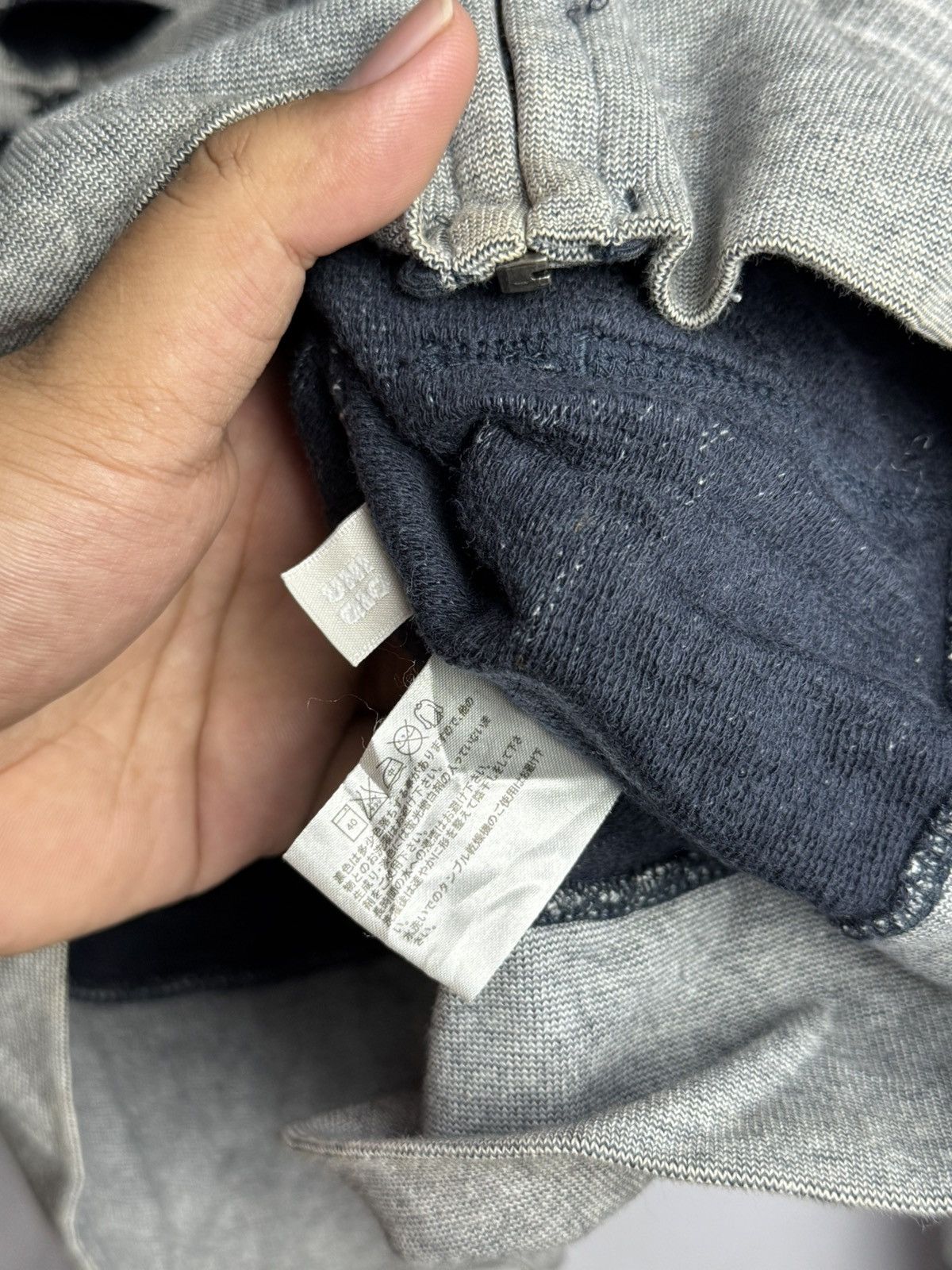 If Six Was Nine × Japanese Brand × Le Grande Bleu (L.G.B.) Distressed Hoodie Original Wash Ifsixwasnine lgb Size US L / EU 52-54 / 3 - 8 Thumbnail