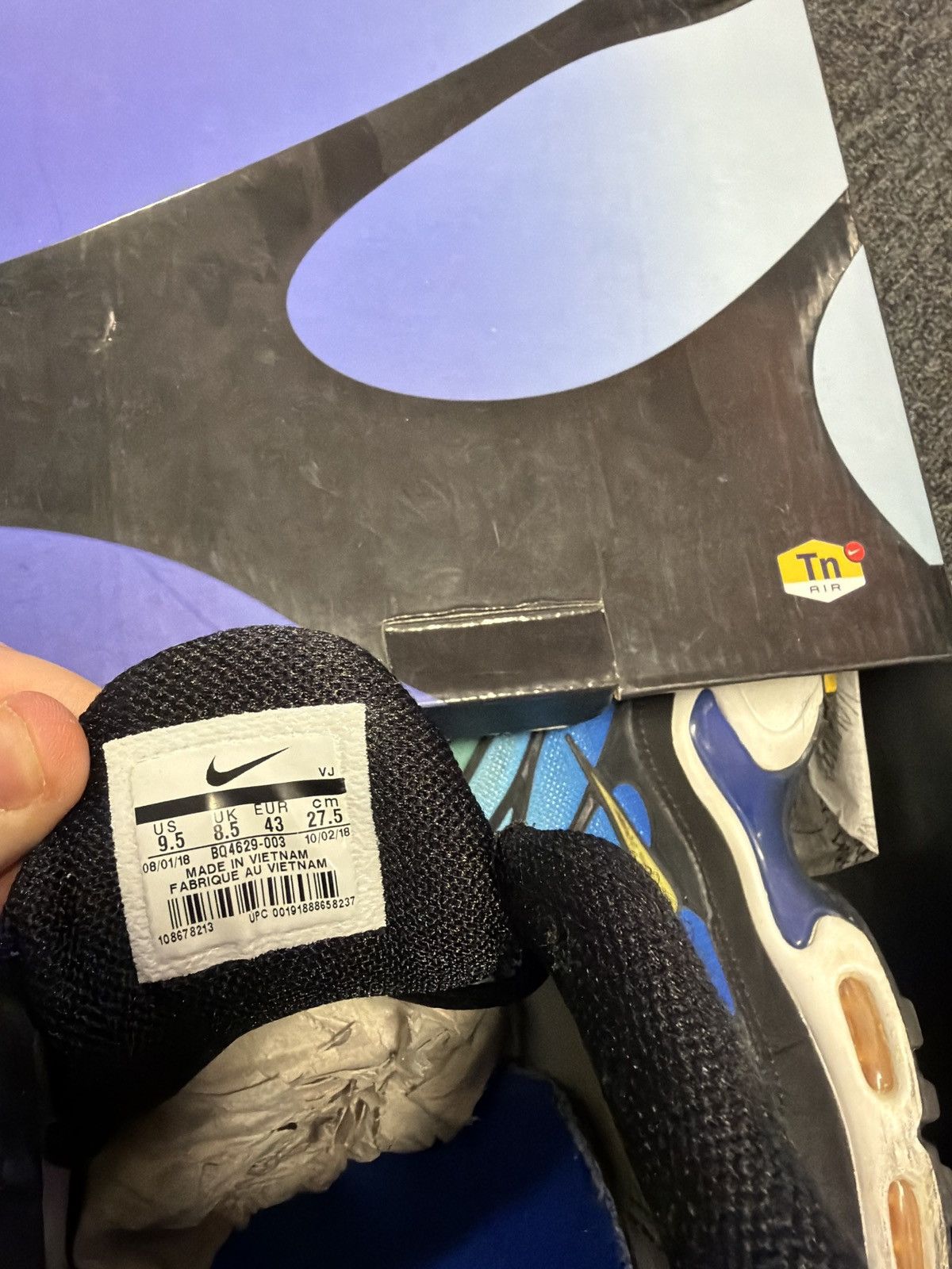 Nike Nike Air Max Plus TN OG Hyper Blue - Size US 9.5 / EU 43 Size US 9.5 / EU 42-43 - 9 Thumbnail