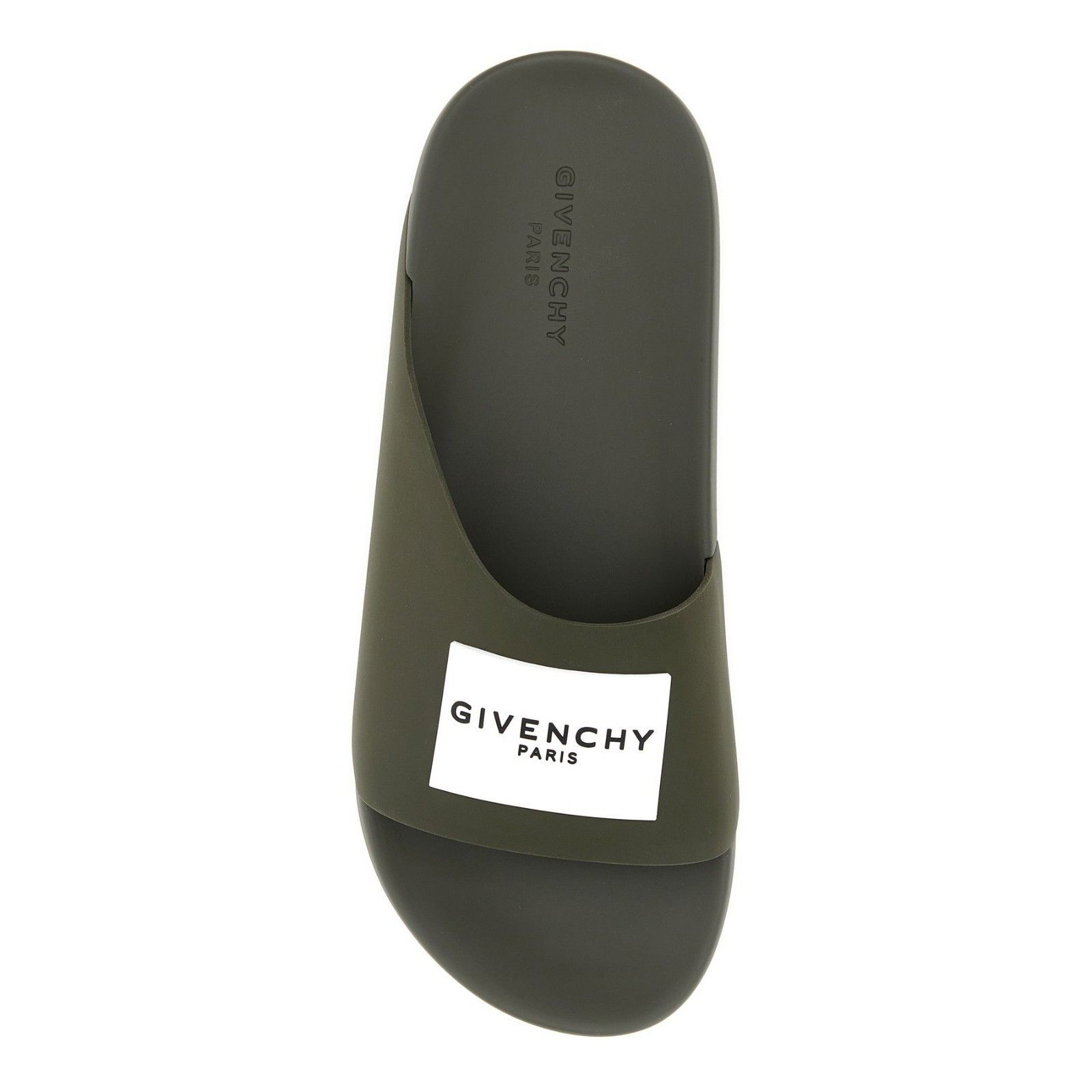 Givenchy GIVENCHY Green Rubber Slides New (Men's size:12;) Size US 12 / EU 45 - 2 Thumbnail