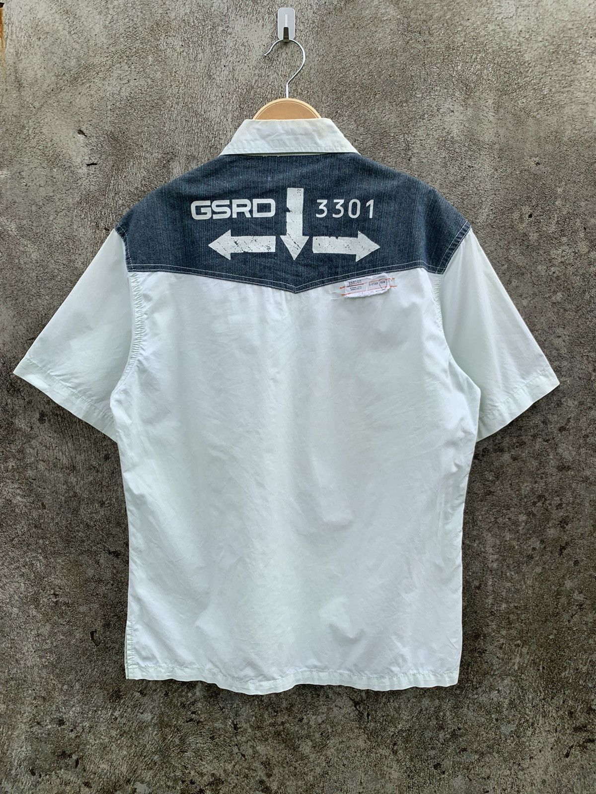 G-Star Vtg G Star Raw studded shirt denim mix cotton Size US M / EU 48-50 / 2 - 2 Thumbnail