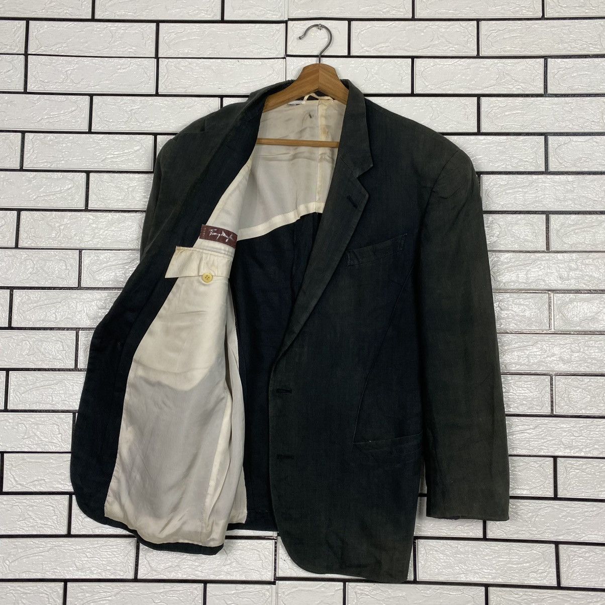 Thierry Mugler 🔥DISTRESSED RUNWAY STYLE JACKET DOUBLE BREAST THIERRY MUGLER Size US S / EU 44-46 / 1 - 11 Thumbnail