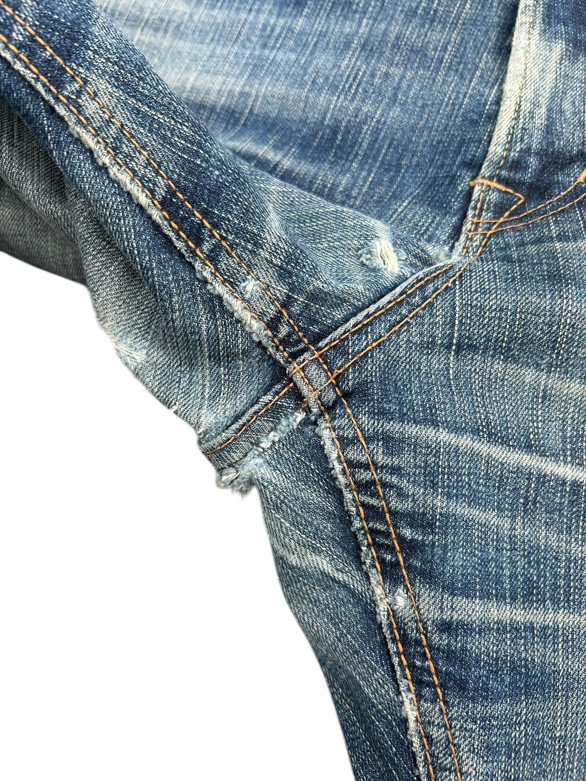 Kapital Vintage Edwin 505V Selvedge Distressed Denim Jeans Size US 40 / EU 56 - 9 Thumbnail