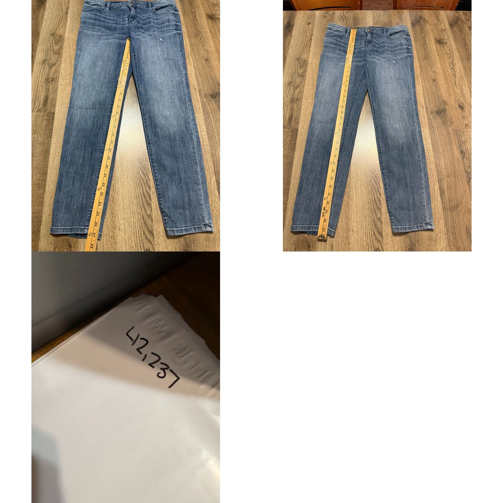 Vintage Simply Vera Vera Wang Jeans Women Size 8 Blue Denim Straight Leg Mid Rise 5-Pocket Design Stretch Size 30" / US 8 / IT 44 - 8 Thumbnail