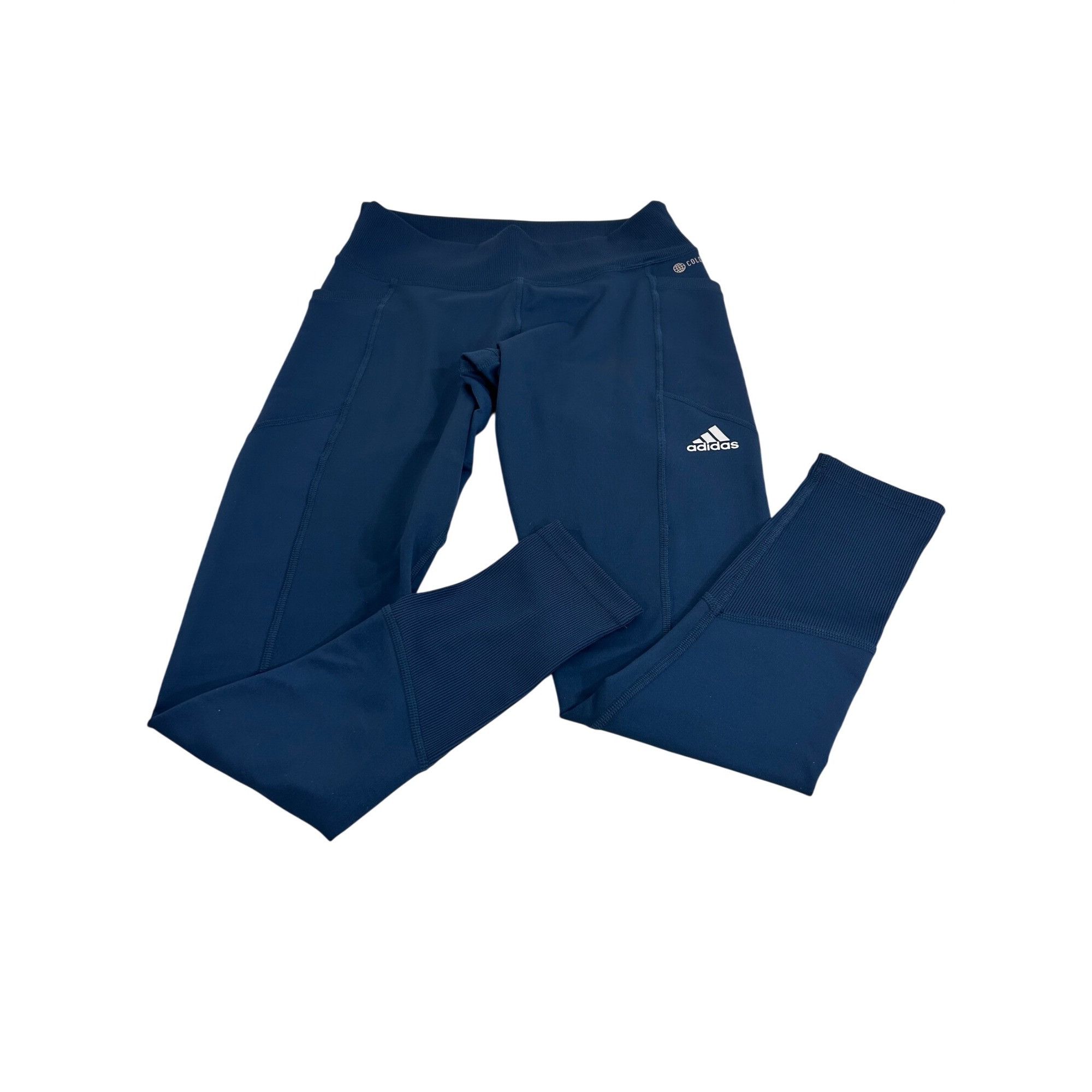 Adidas Adidas Women’s COLD.RDY Golf Leggings Navy Blue M Logo Pocke Size 29" - 9 Thumbnail